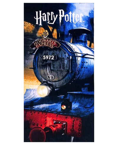 Harry Potter Badetuch Hogwarts Express, Mikrofaser, Kinder Strandtuch 70 x 140 cm schnelltrocknend