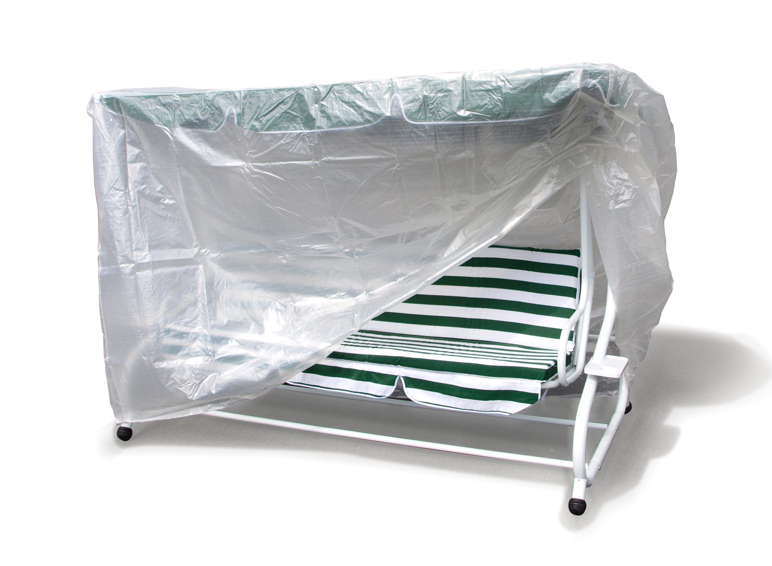 DEGAMO Gartenmöbel-Schutzhülle (1-St), für Hollywoodschaukel 250cm, PE transparent, reißfest und formstabil