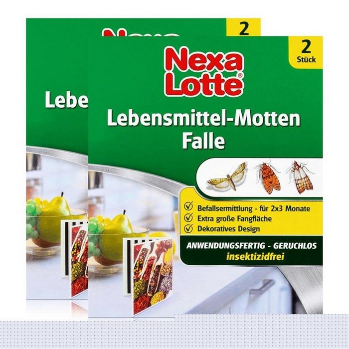 Nexa Lotte Insektenfalle Nexa Lotte Lebensmittel-Motten Falle 2 Stück - insektizidfrei (2er Pac