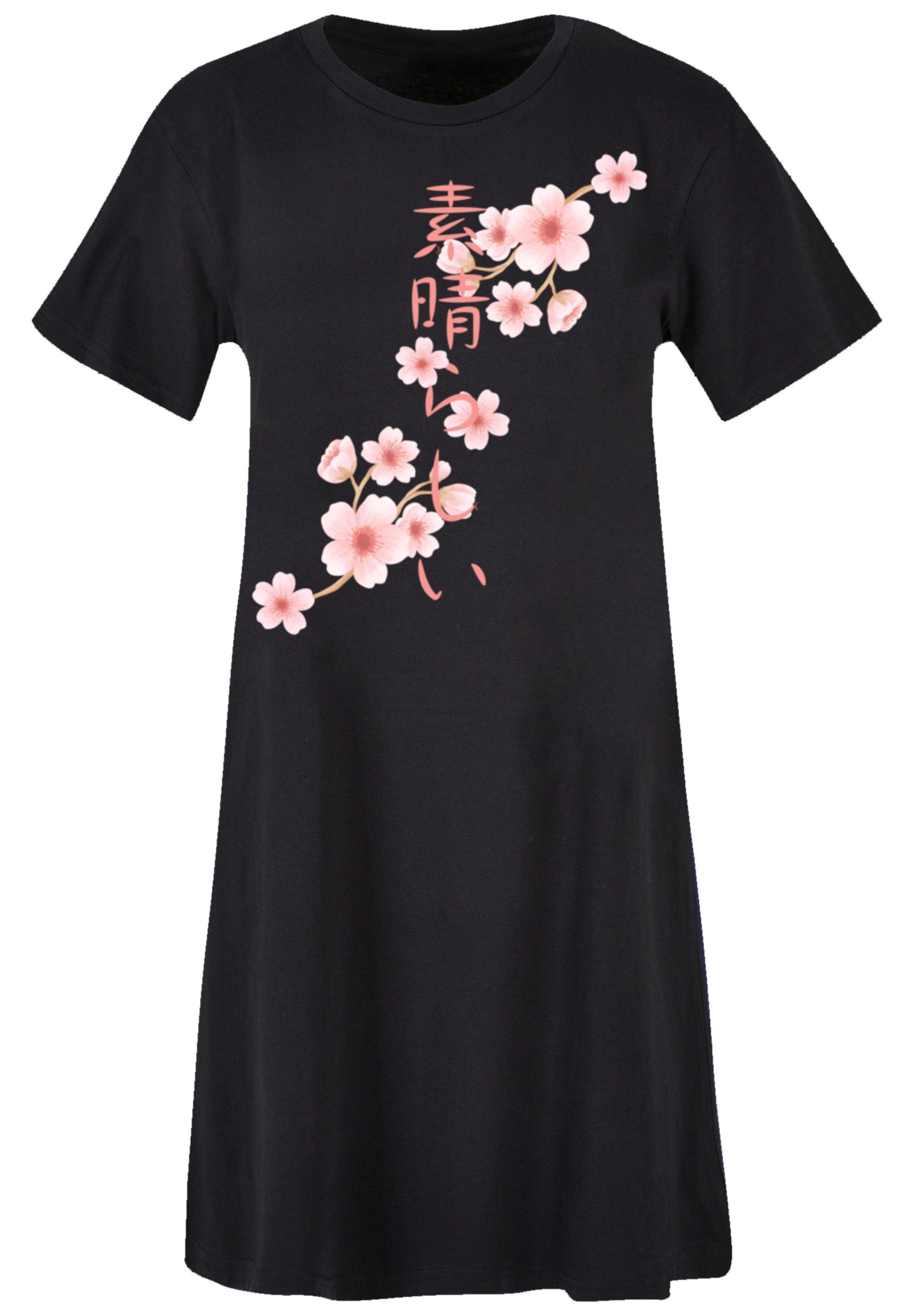 F4NT4STIC Shirtkleid Kirschblüten Asien T-Shirt Kleid Print günstig online kaufen