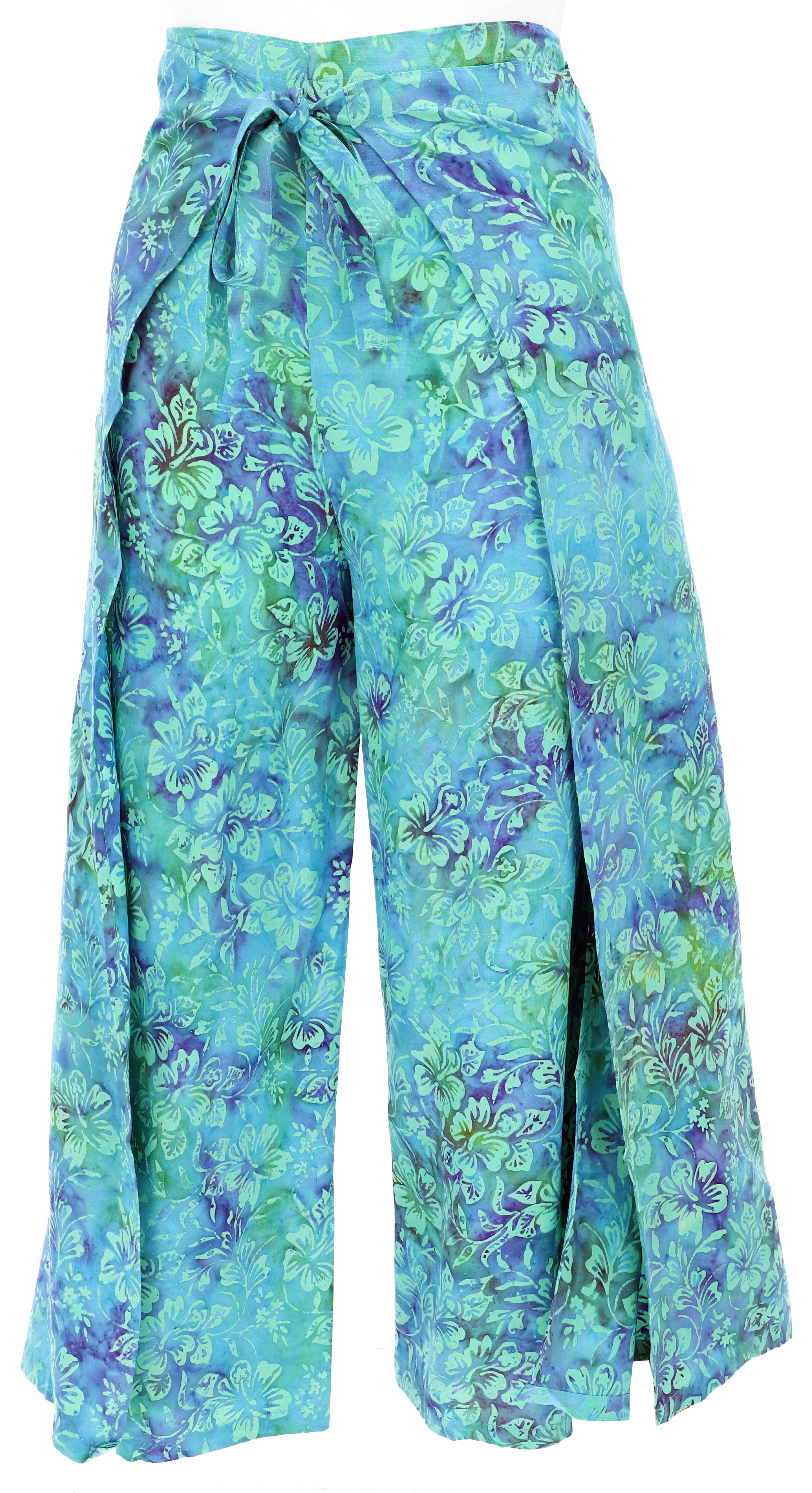Relaxhose Palazzohose, langer Boho Hosenrock mit..