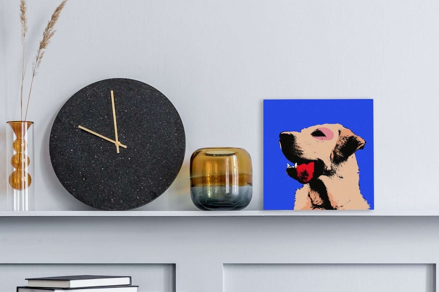 Eine Pop-Art Labrador Leinwand für OneMillionCanvasses® (1 Wohnzimmer Schlafzimmer von Retriever, St), Leinwandbild Bilder