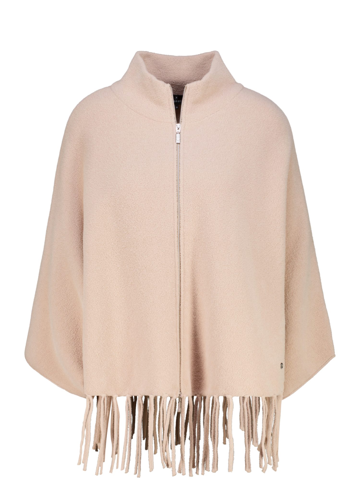 Monari Strickjacke natur,Casual,Polyamid,Unifarben,Stehkragen,7/8 Arm,Regular Fit