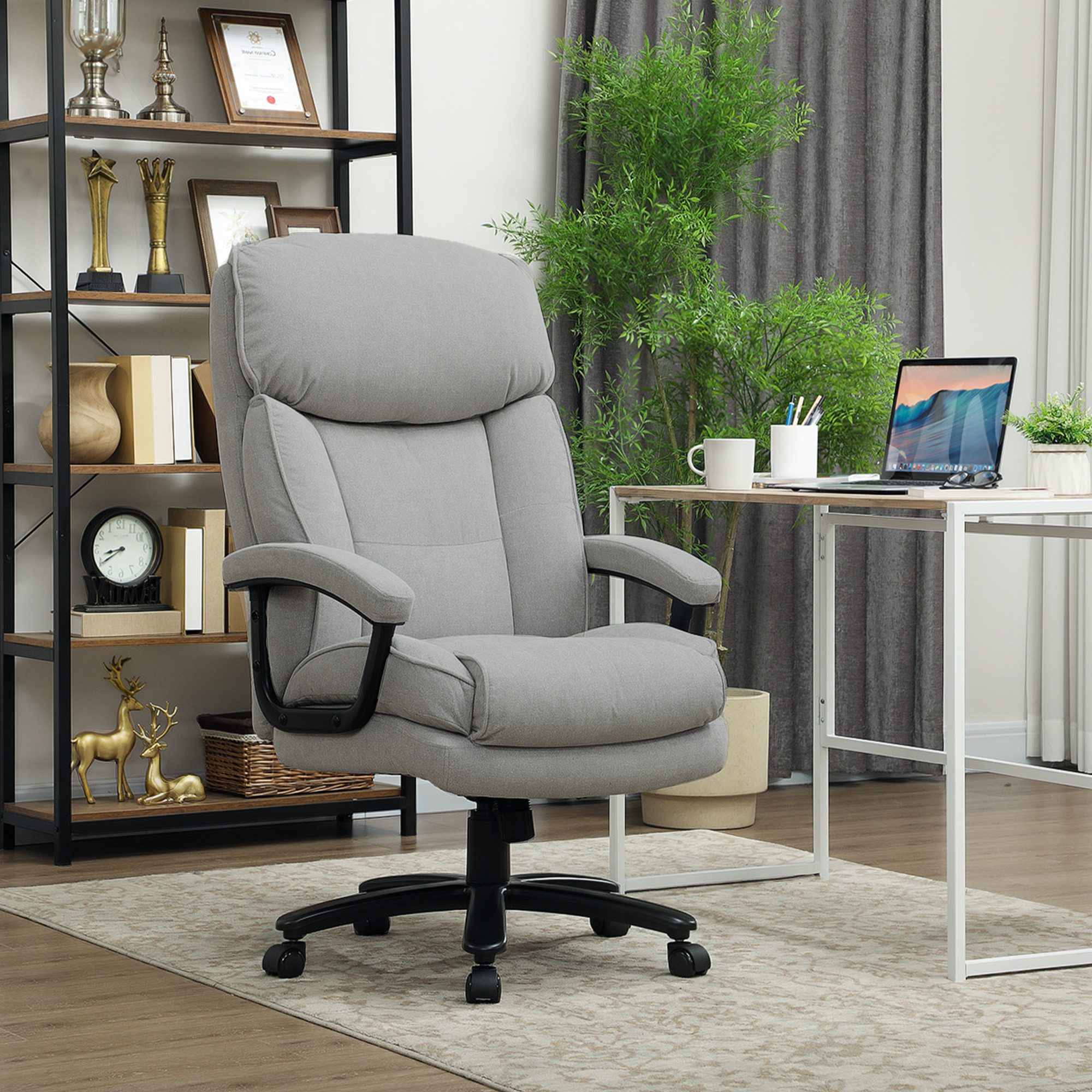 HOMCOM Bürostuhl Ergonomisch Schreibtischstuhl mit Wippfunktion, günstig online kaufen