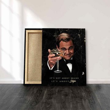 DOTCOMCANVAS® Leinwandbild Chapeau 2.0, Leinwandbild Der große Gatsby Leonardo DiCaprio Wolf of Wall Street Ch