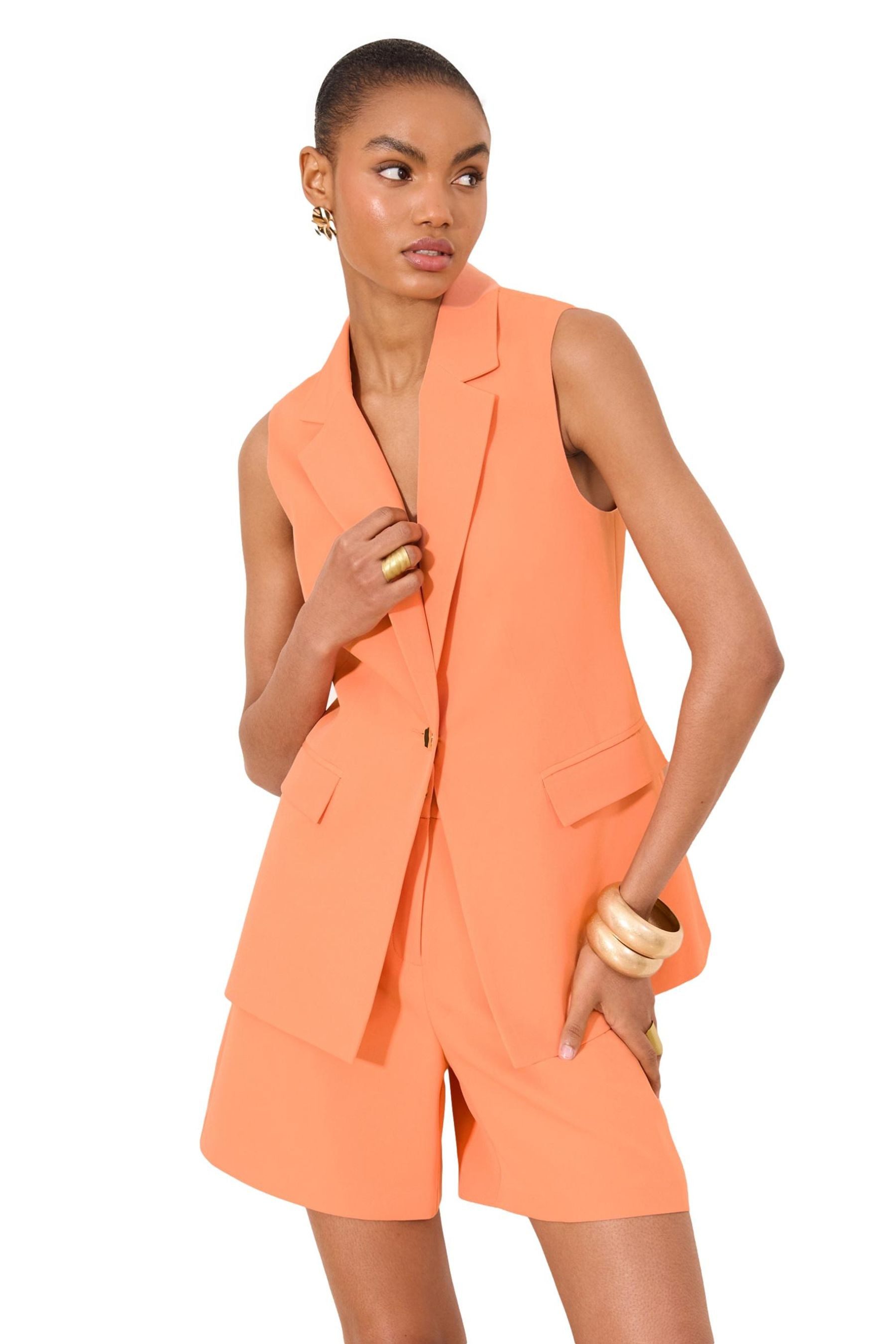 Lipsy Anzugweste Lipsy Ärmelloser Blazer (1-tlg)