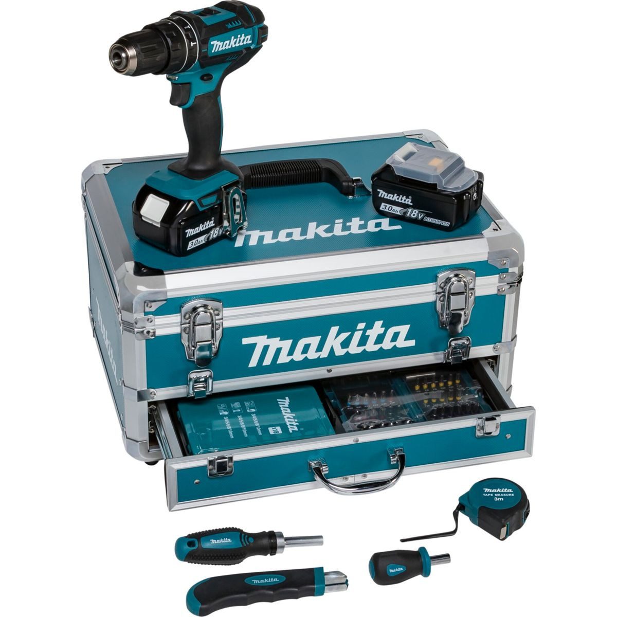 Makita Akku-Schlagschrauber DHP482RFX9, 18 V, max. 1900 U/min