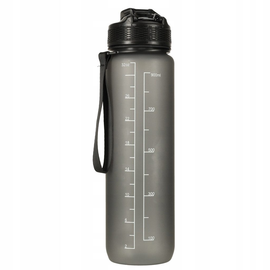 Trinkflasche Wasserflasche mit Trinkhalm 1L, Sport & Reisen, Tritan, Neu