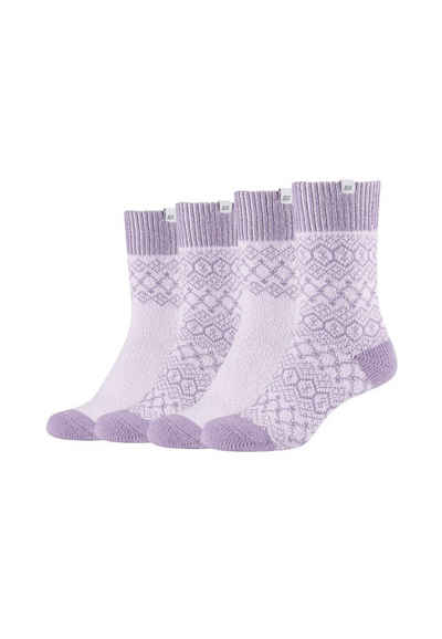 Skechers Socken »Casual Cozy Jacquard« (4-Paar) mit innovativer SilverClear-Technologie