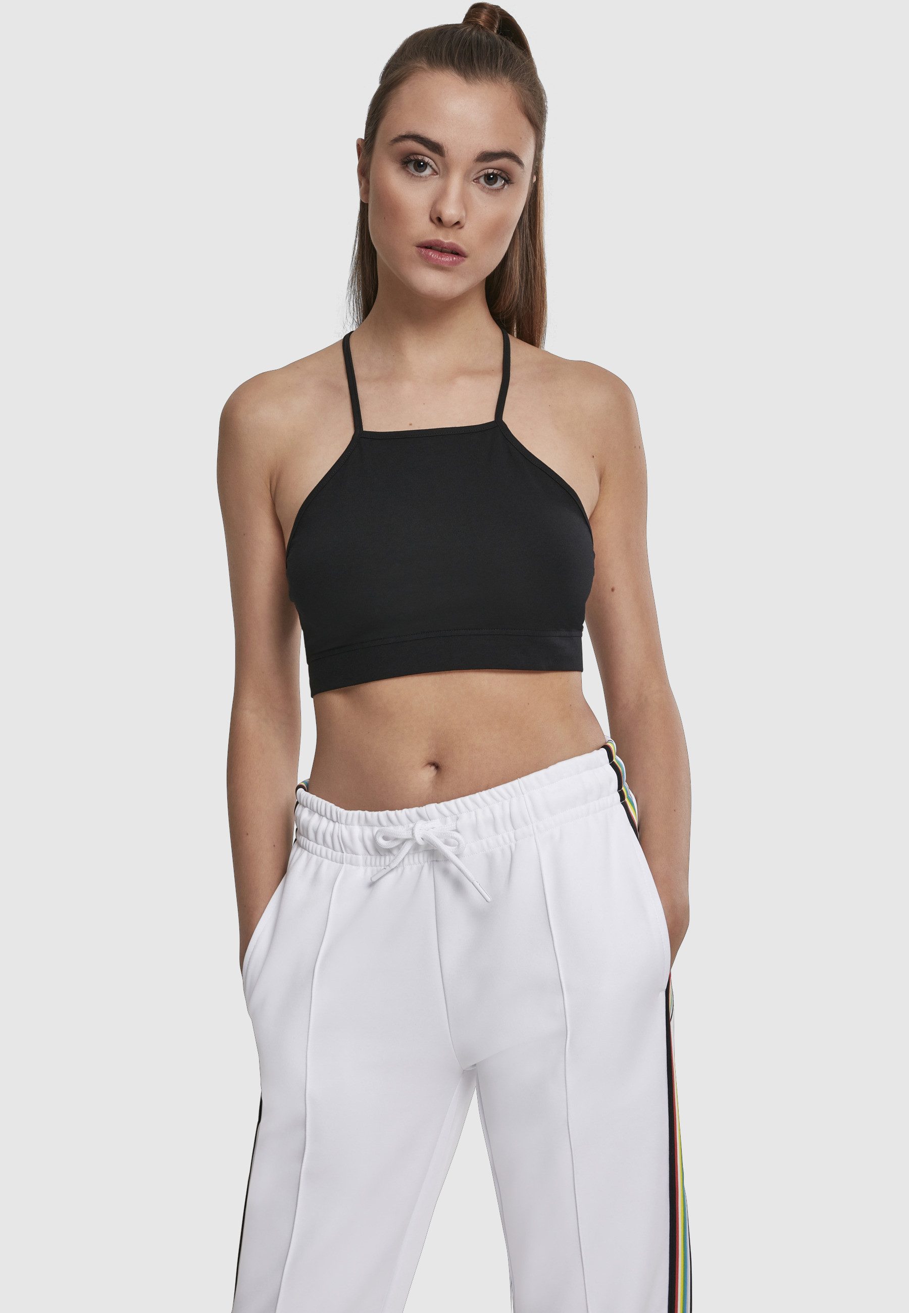 URBAN CLASSICS Tanktop Urban Classics Damen Ladies Triangle Top (1-tlg) – Bild 3 von 5