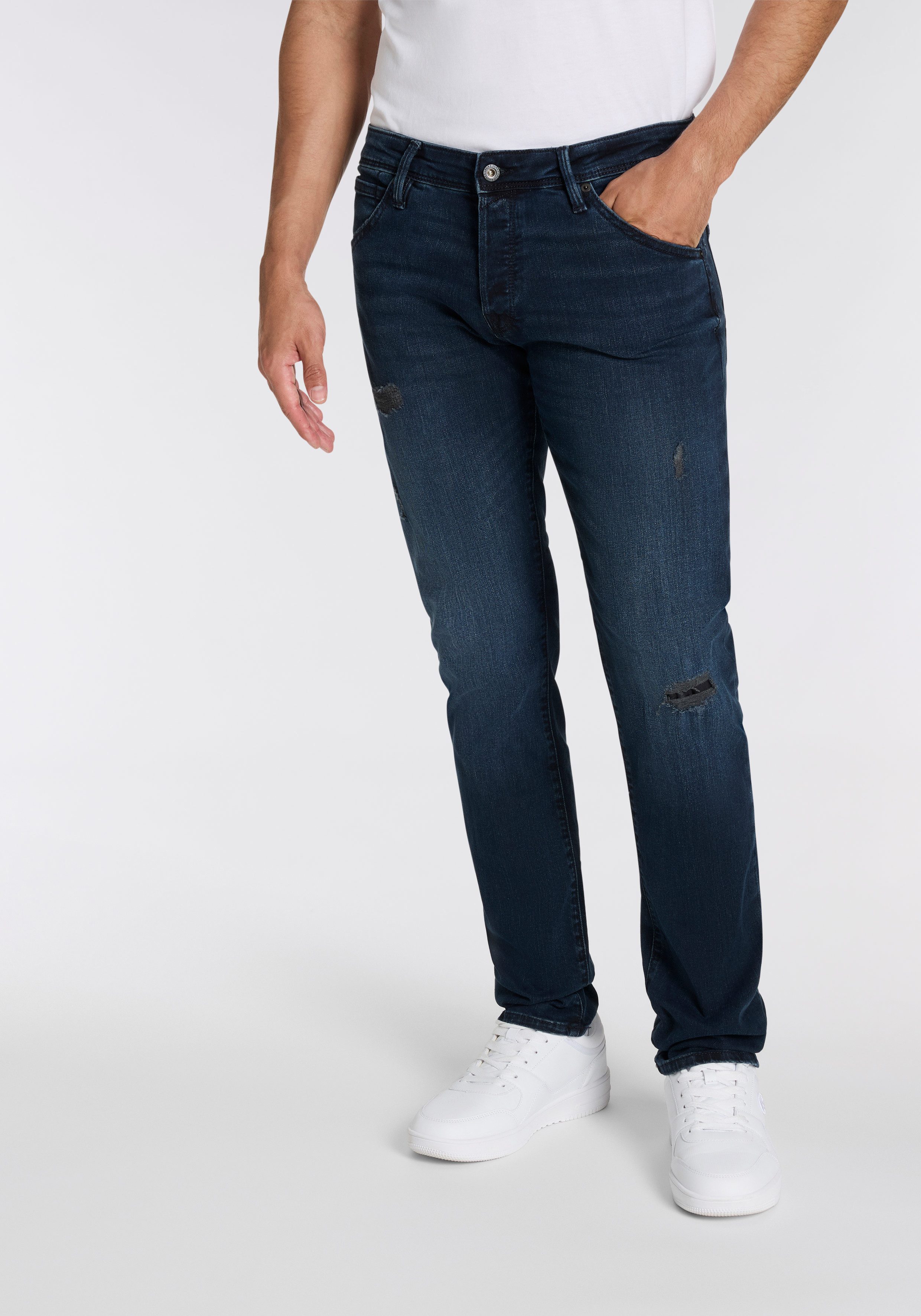 Jack & Jones Slim-fit-Jeans JJIGLENN – Slim-Fit-Jeans mit niedriger Leibhöh günstig online kaufen