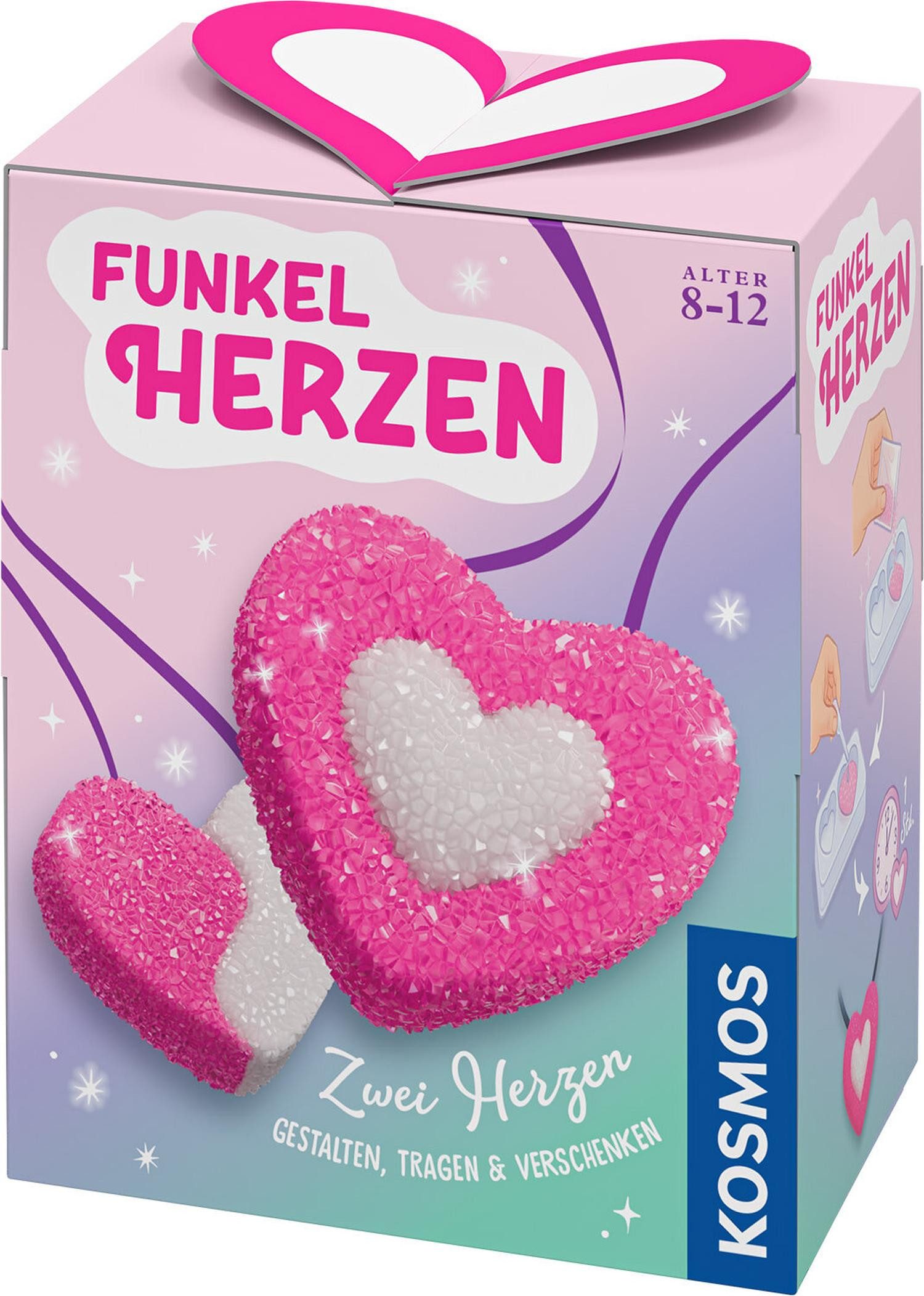 Kosmos Spiel Funkel-Herzen Schmuck Bastelset Experimentierkasten KOSMOS