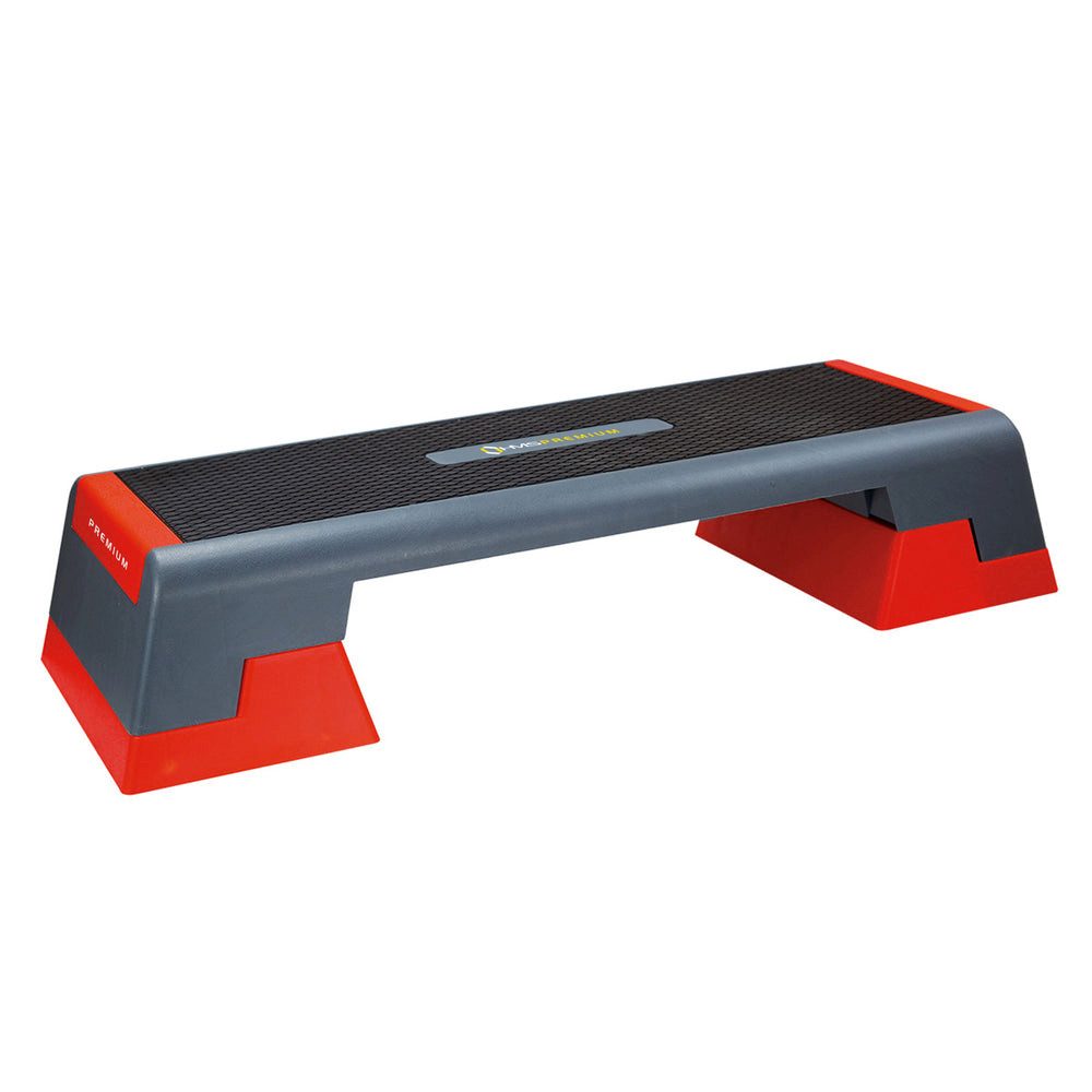 HMS Stepper Steppbrett Aerobicboard Fitnesstrainer (Spar-Set, 1-tlg., 97 x 35 cm rutschfest), 3-stufig höhenverstellbar, rutschfest, bis 300 kg