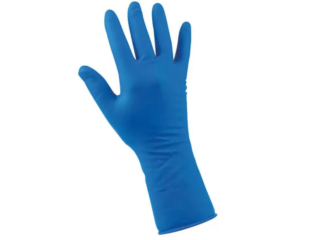 DocMed Latexhandschuhe Soft-Hand Hi-Risk - Latex - puderfrei (Unsterile Latexhandschuhe, 50-St., Medizinische Schutz) Puderfrei und Robuste Latexhandschuhe – Bild 2 von 4