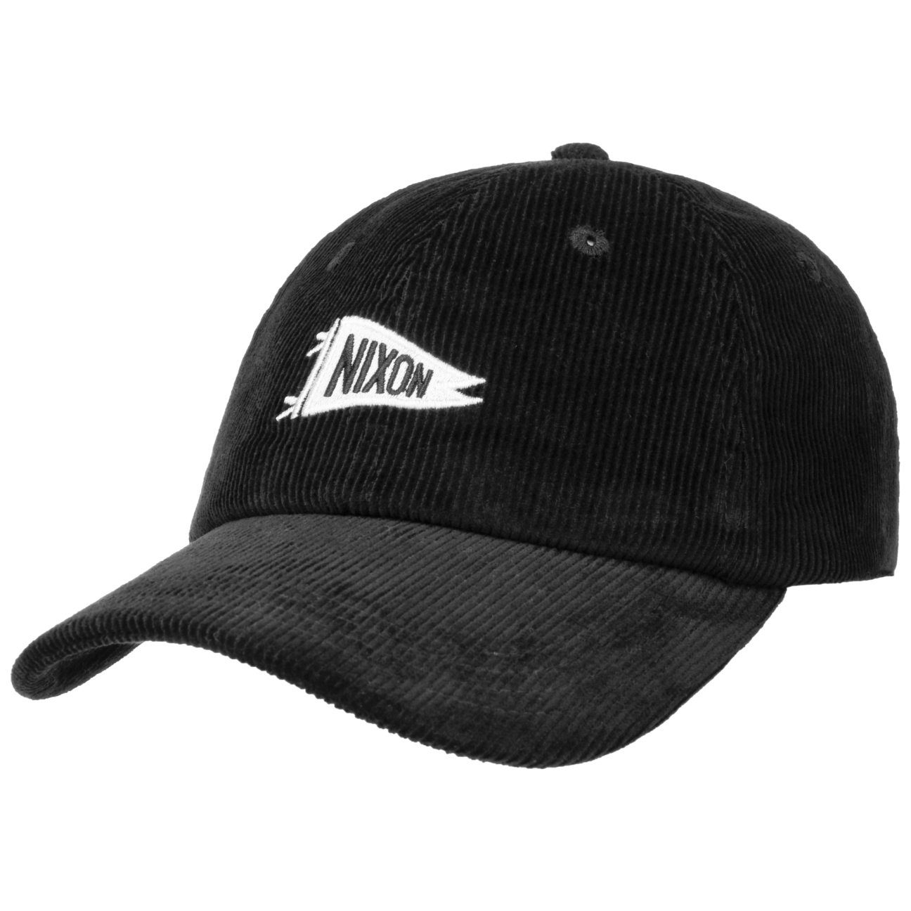 Nixon Baseball Cap (1-St) Basecap Metallschnalle schwarz