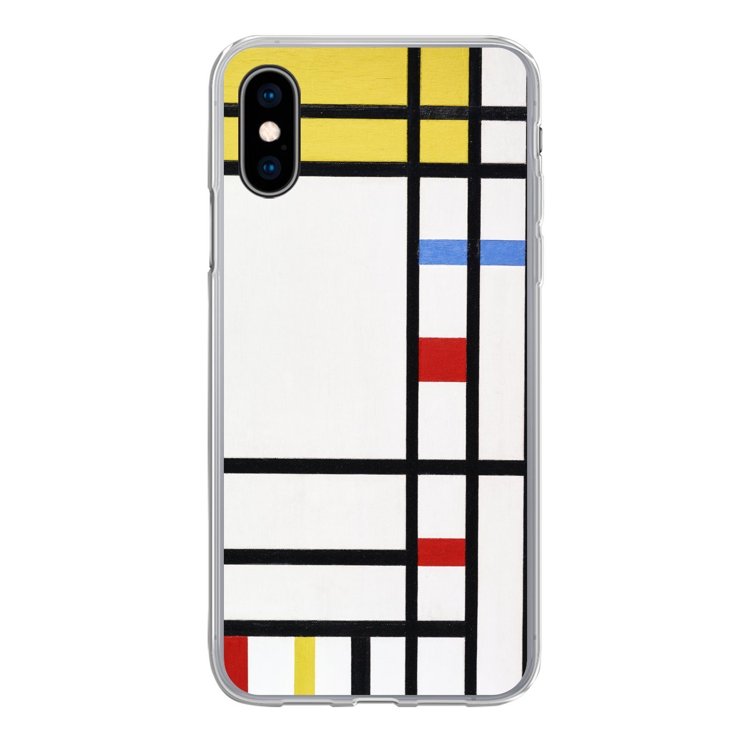 MuchoWow Handyhülle für Apple iPhone X Place De La Concorde - Piet Mondrian, Smartphone-Bumper, Print, Handy Schutzhülle Dünn