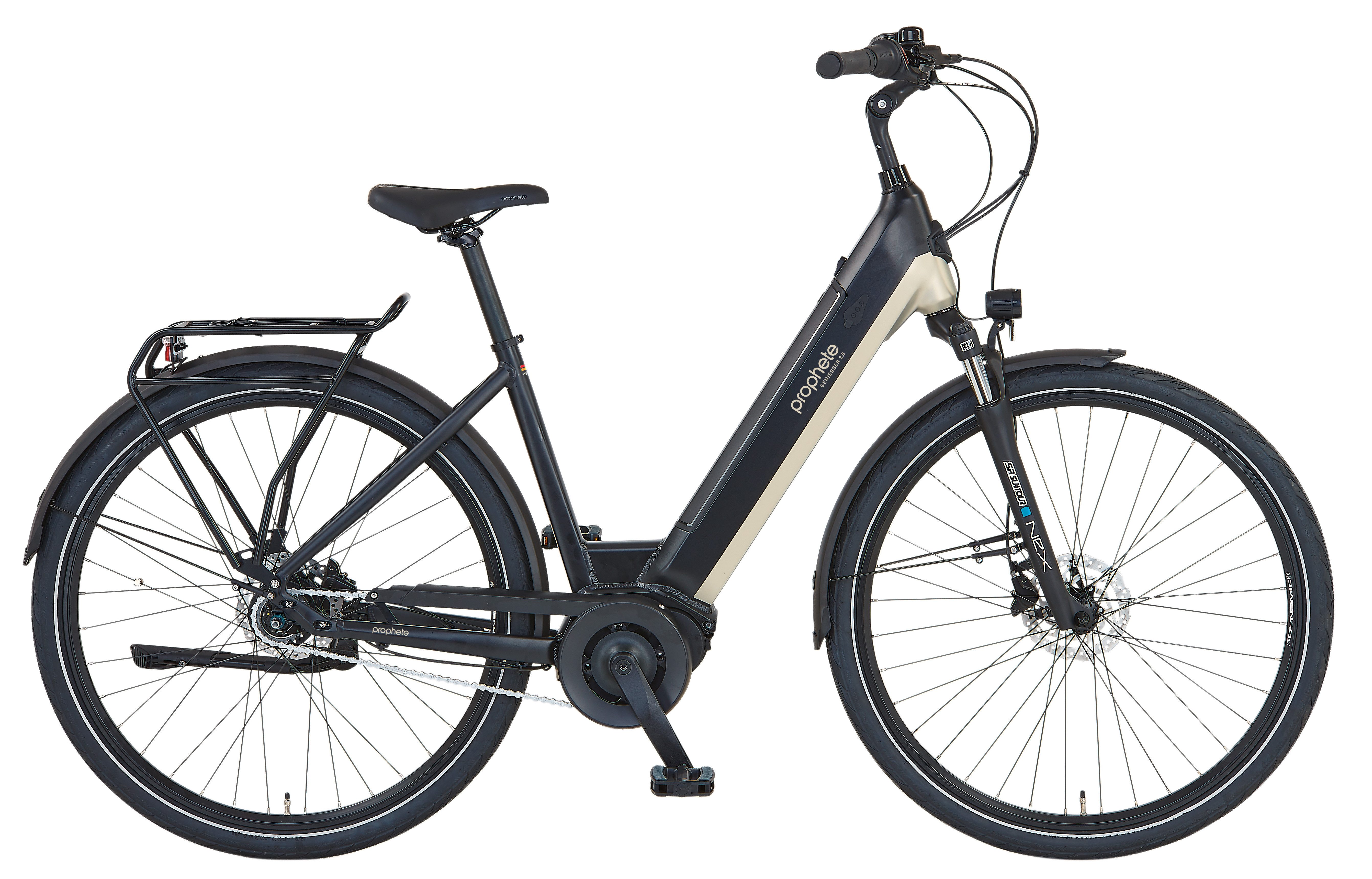 Prophete E-Bike Cityrad Geniesser 3.8, 7 Gang Shimano Nexus Schaltwerk, Nabenschaltung, Mittelmotor, 400 Wh