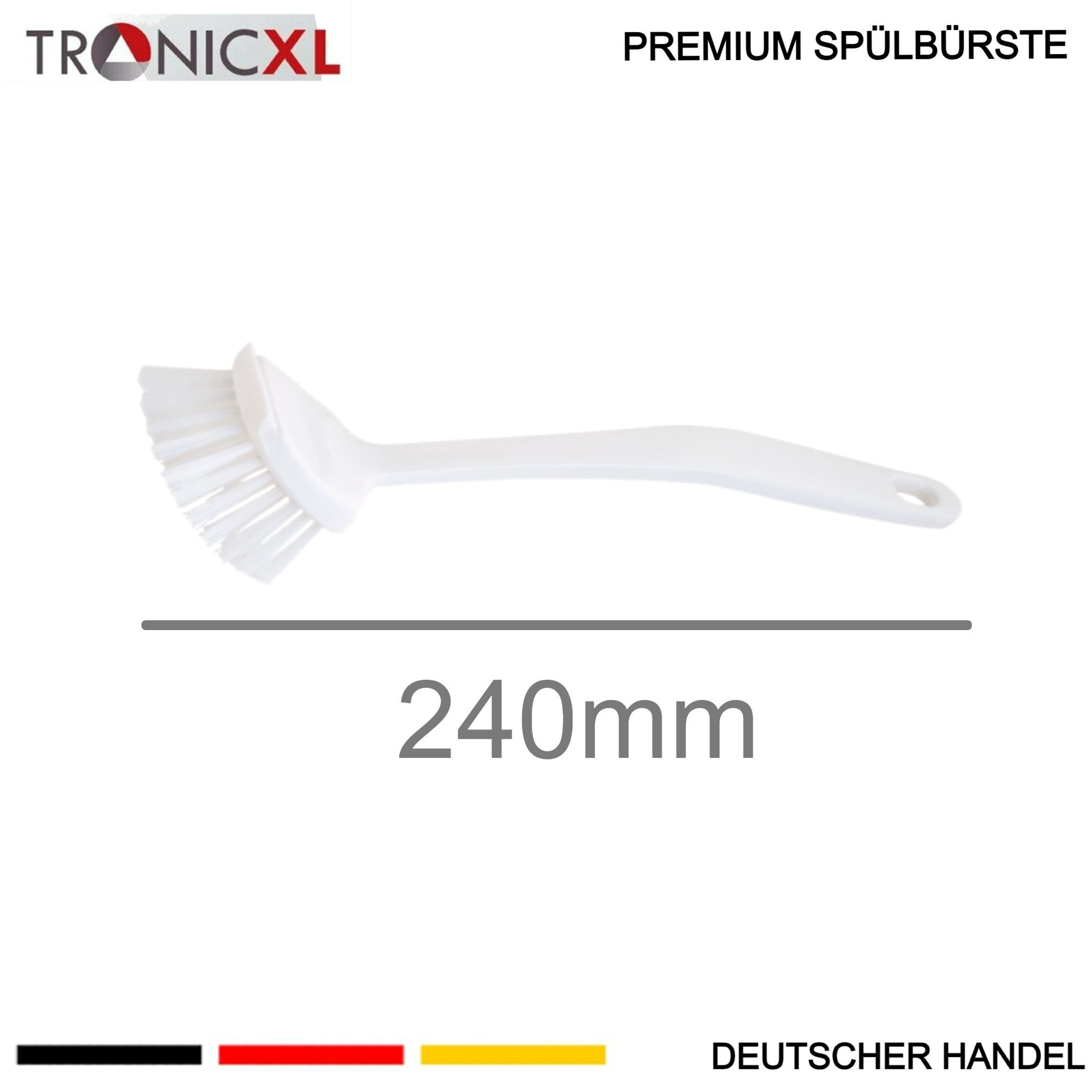 TronicXL Reinigungsbürste 3 Stück 24cm Reinigungsbürsten Spülbürste Küchenbürste Spülbürsten, (Set, 3-tlg., Set), Gastro Gastronomie Gewerbe Hotel Küche