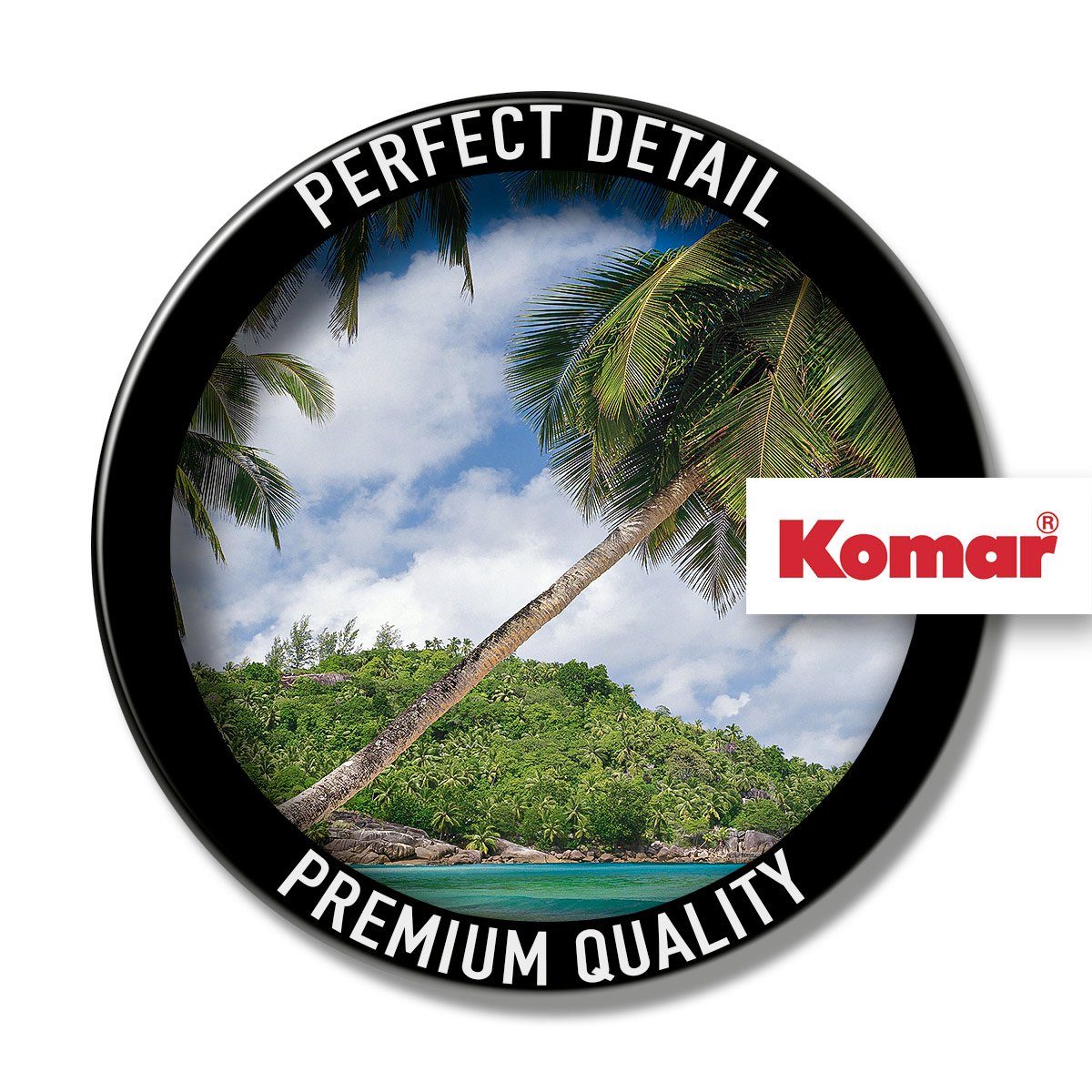 Komar Fototapete Tropical Sea - Größe 368 x 254 cm, glatt, bedruckt, (Packung, 1 St., Papier Fototapete), Wohnzimmer, Schlafzimmer