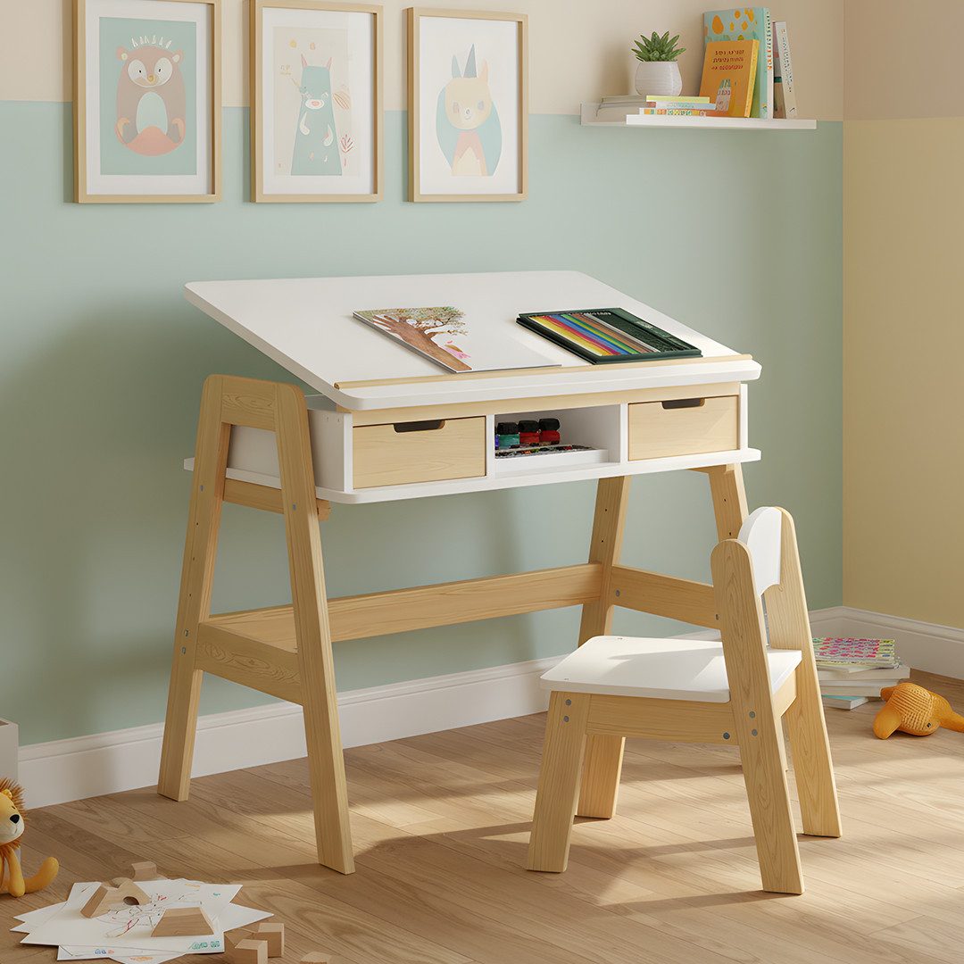 Bellabino Kinderschreibtisch Campo, höhenverstellbar 56-75 cm (1 Ablagefach günstig online kaufen