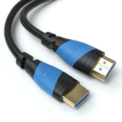 JAMEGA HDMI Kabel 2.0 4K U-HD High-Speed 3D Ethernet Full HD ARC 1080p HDR HDMI-Kabel, HDMI 2.0, HDMI Typ-A-Stecker auf HDMI Typ-A-Stecker (200 cm)