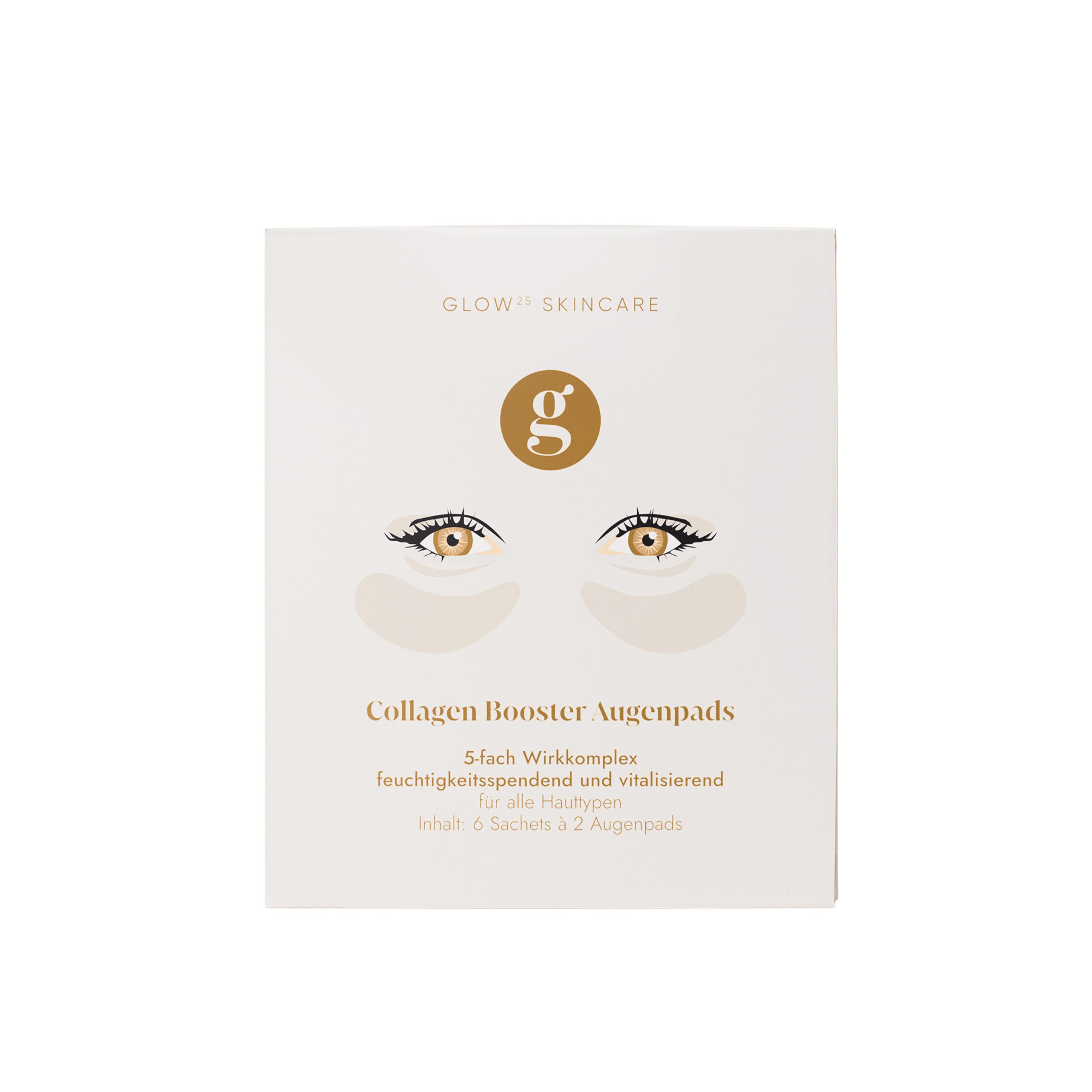 Augenpads Kollagen Booster Augenpads [6 Sachets] mit 18 Highlight-Wirkstoffen