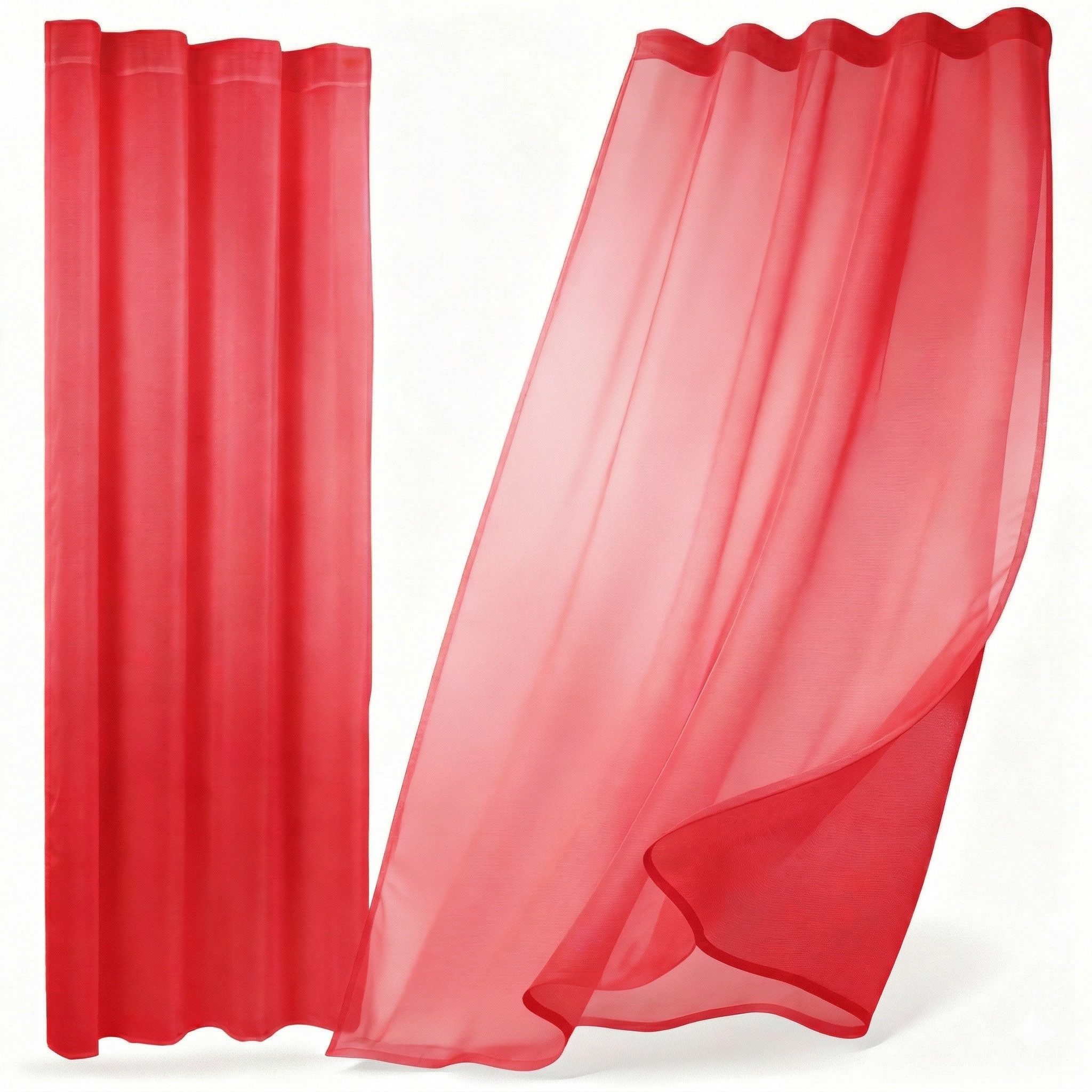 Beautex Gardine transparent Dolly, wählbar mit Kräusel- und Ösen- Aufhängung (1 St), Kräuselband, transparent