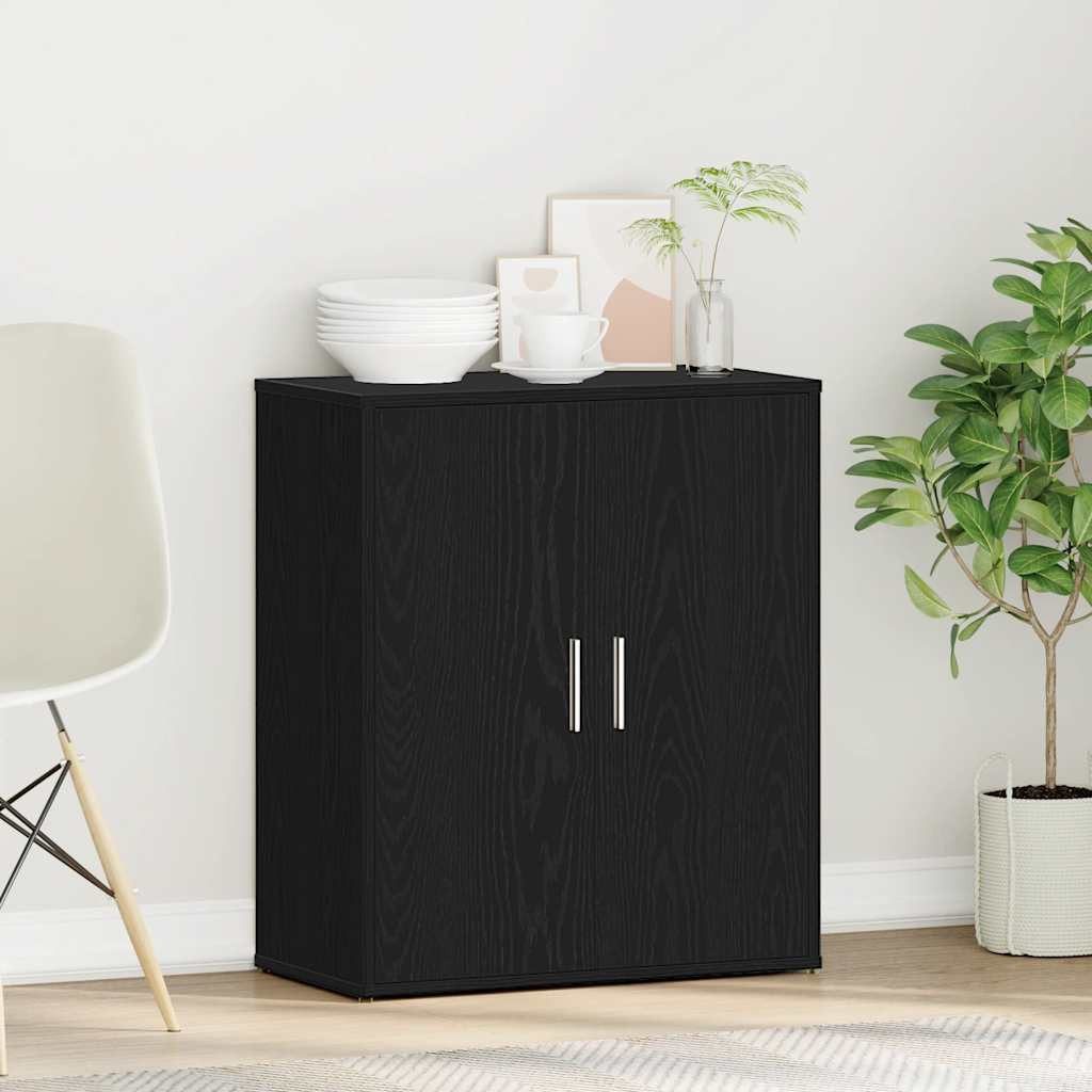 vidaXL Sideboard Sideboard Schwarze Eiche 60x31x70 cm Holzwerkstoff (1 St) günstig online kaufen