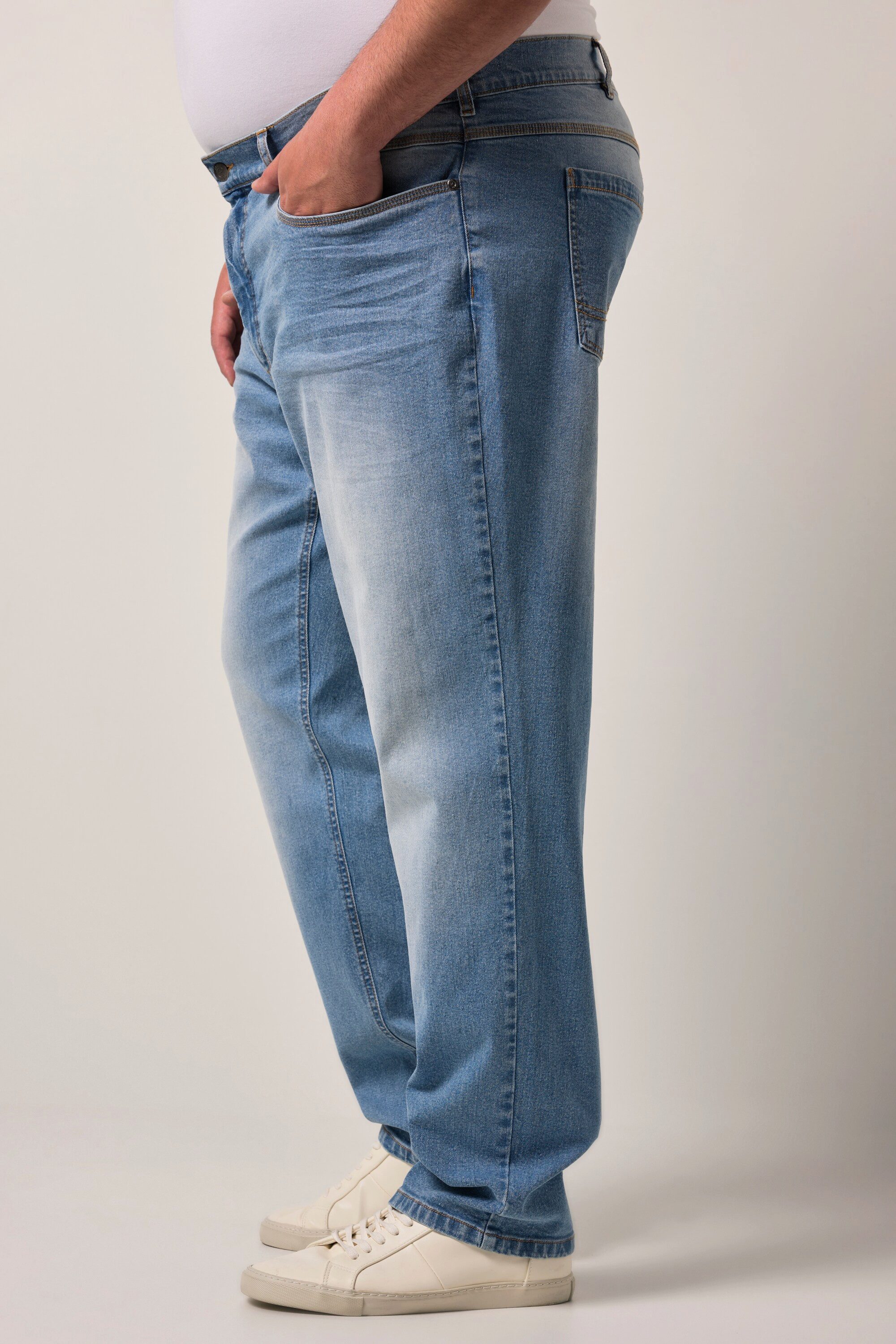 Men Plus 5-Pocket-Jeans Jeans Denim Tapered Loose Fit 5-Pocket – Bild 4 von 5