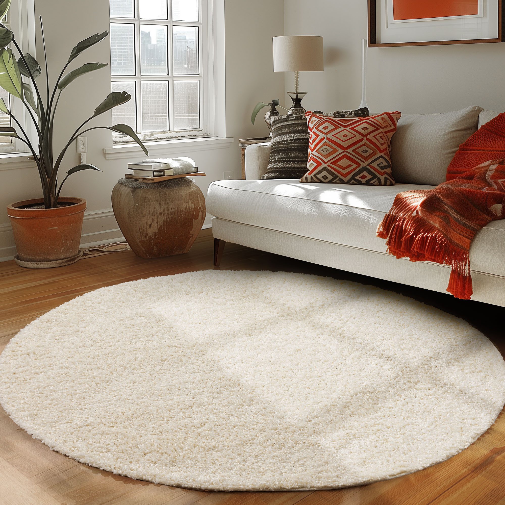 Hochflor-Teppich Unicolor - Einfarbig