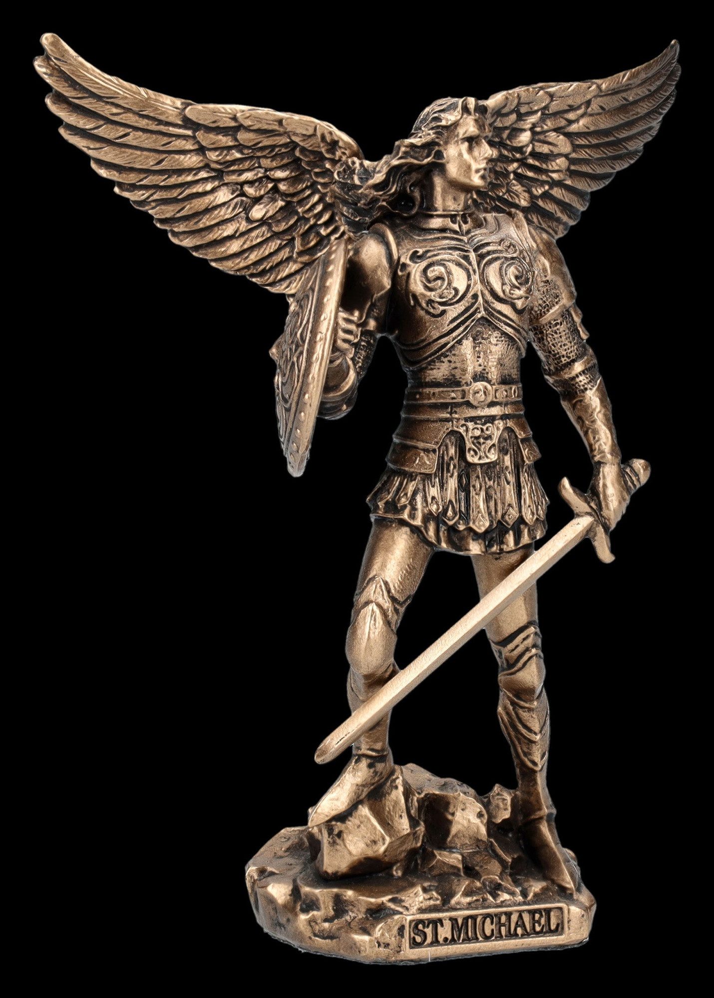 Figuren Shop GmbH Dekofigur Erzengel Michael Figur Miniatur - Himmelskriege günstig online kaufen