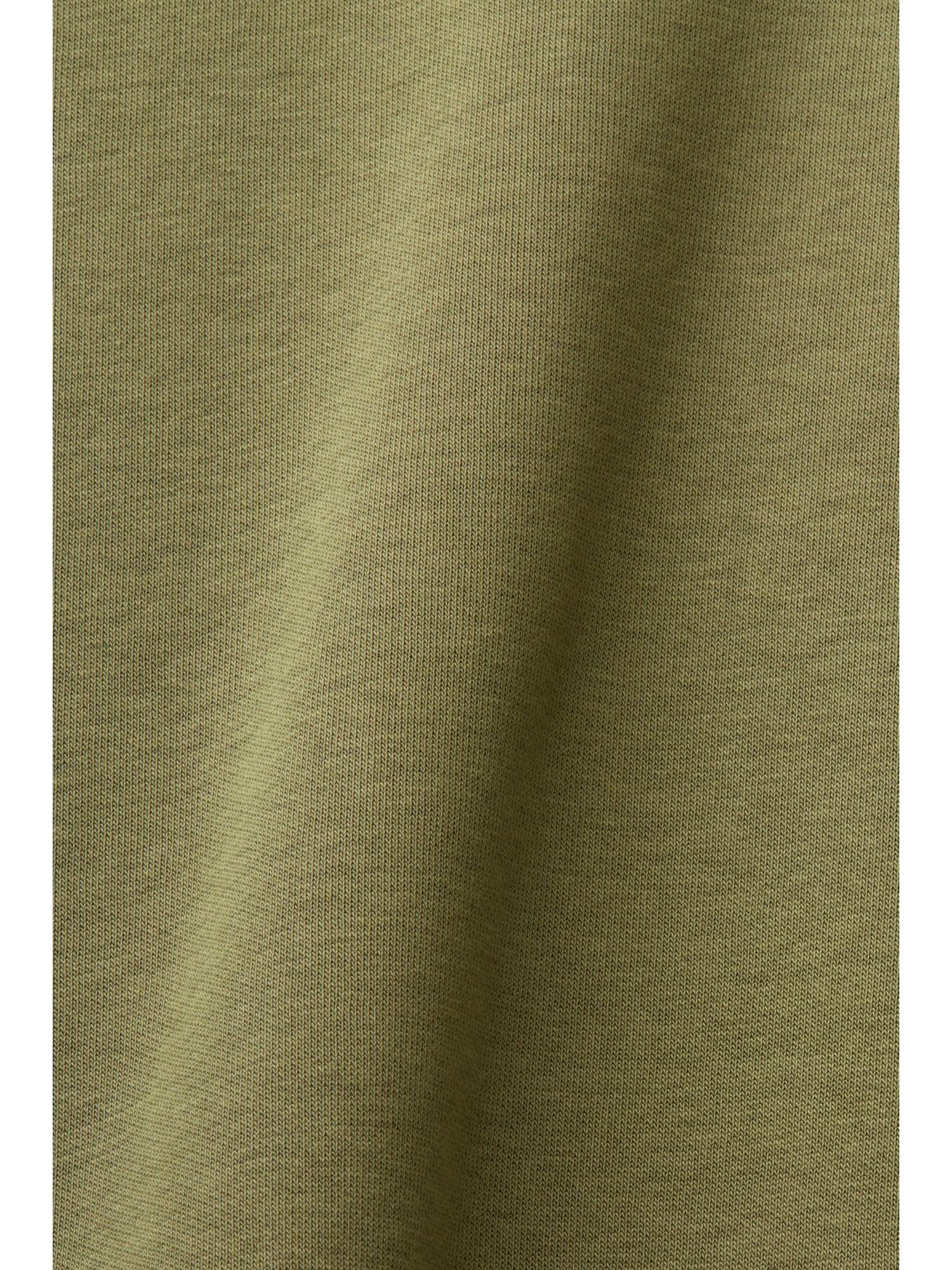 mit Sweatshirt LIGHT (1-tlg) KHAKI Sweatshirt Logostickerei Esprit