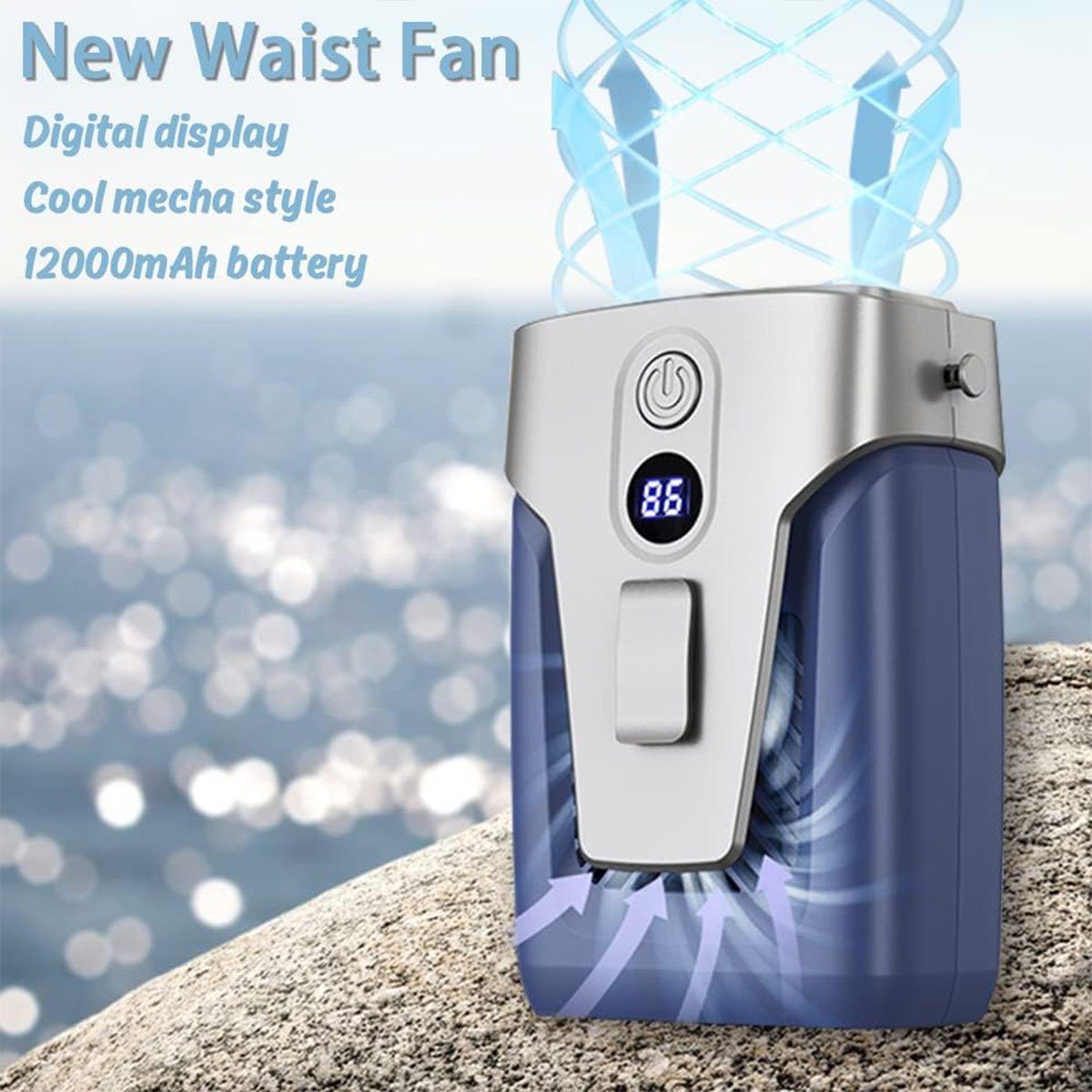 autolock Handventilator Taillen-Clip-Ventilator Tragbarer Taillenventilator günstig online kaufen