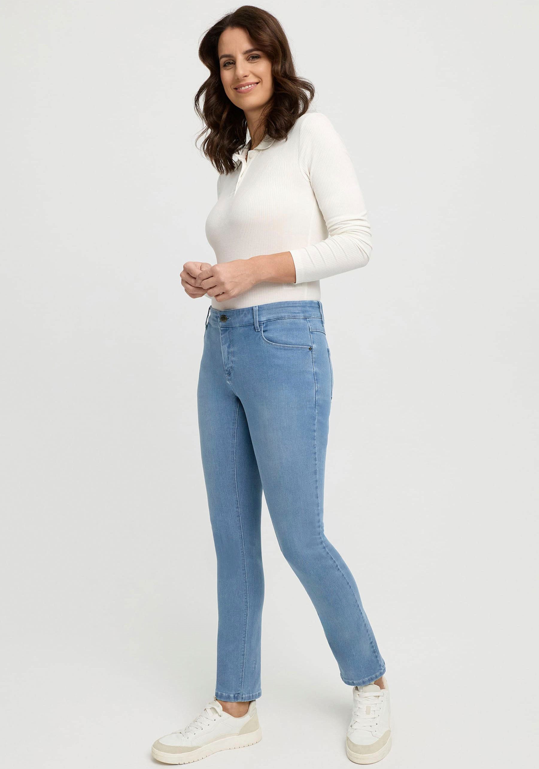 wonderjeans Slim-fit-Jeans Klassischer gerader Schnitt günstig online kaufen