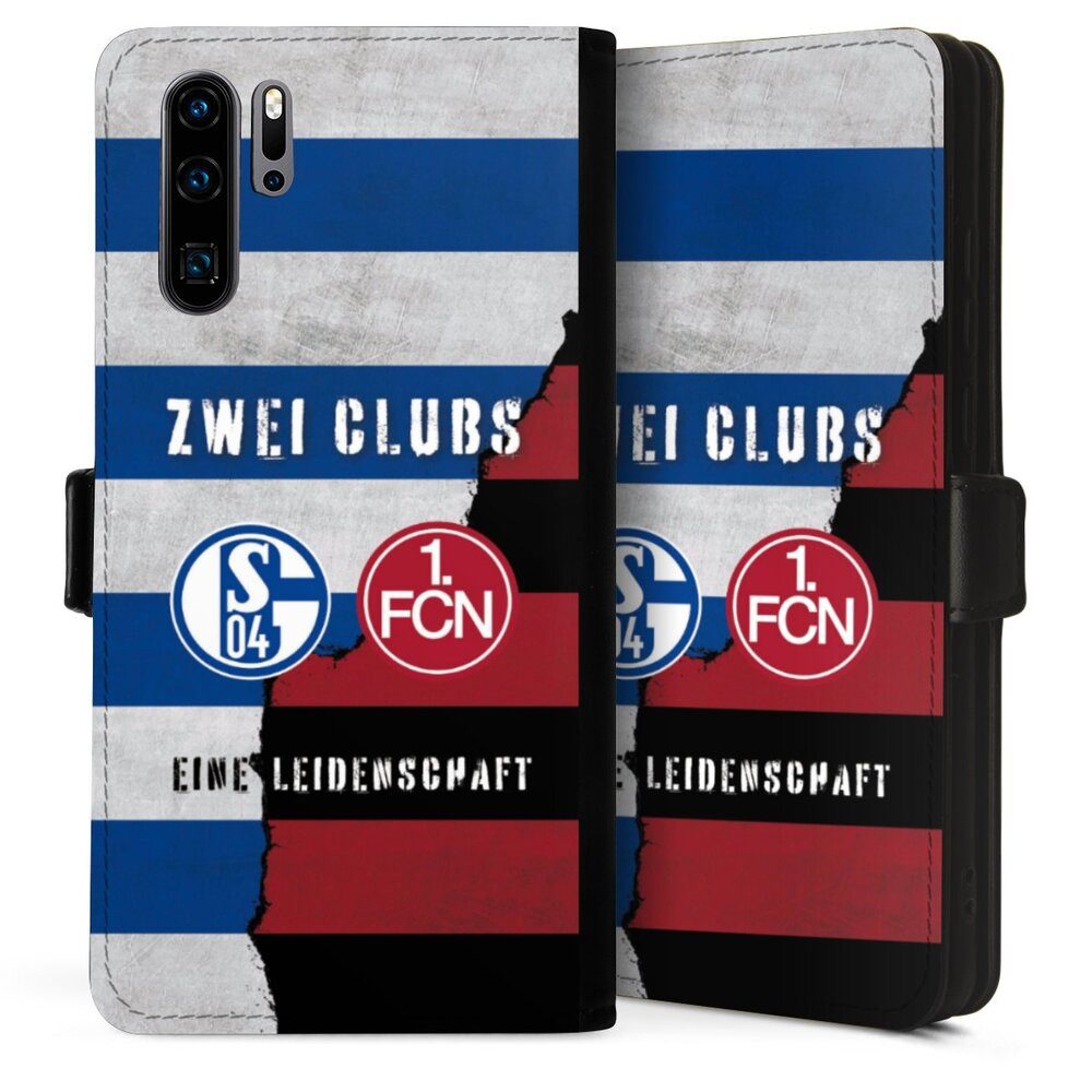 DeinDesign Handyhülle FC Schalke 04 1. FC Nürnberg Freundschaft, Huawei P30 Pro New Edition Hülle Flip Case Klapphülle