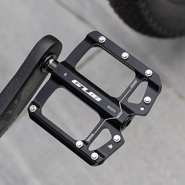 MidGard Fahrradpedale Pedale aus Aluminium mit 9/16 Zoll Cr-Moly-Stahl-Achse für E-Bike MTB
