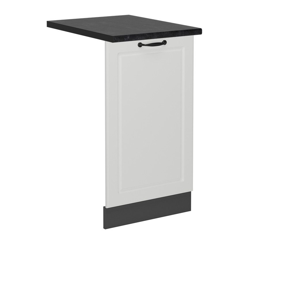 Vicco Frontblende R-Line, Weiß Landhaus/Anthrazit, 45 cm, AP Anthrazit