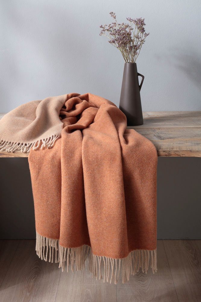 Plaid Soft Impression im Doubleface-Look, Biederlack, Wolle-Kaschmir-Mix günstig online kaufen