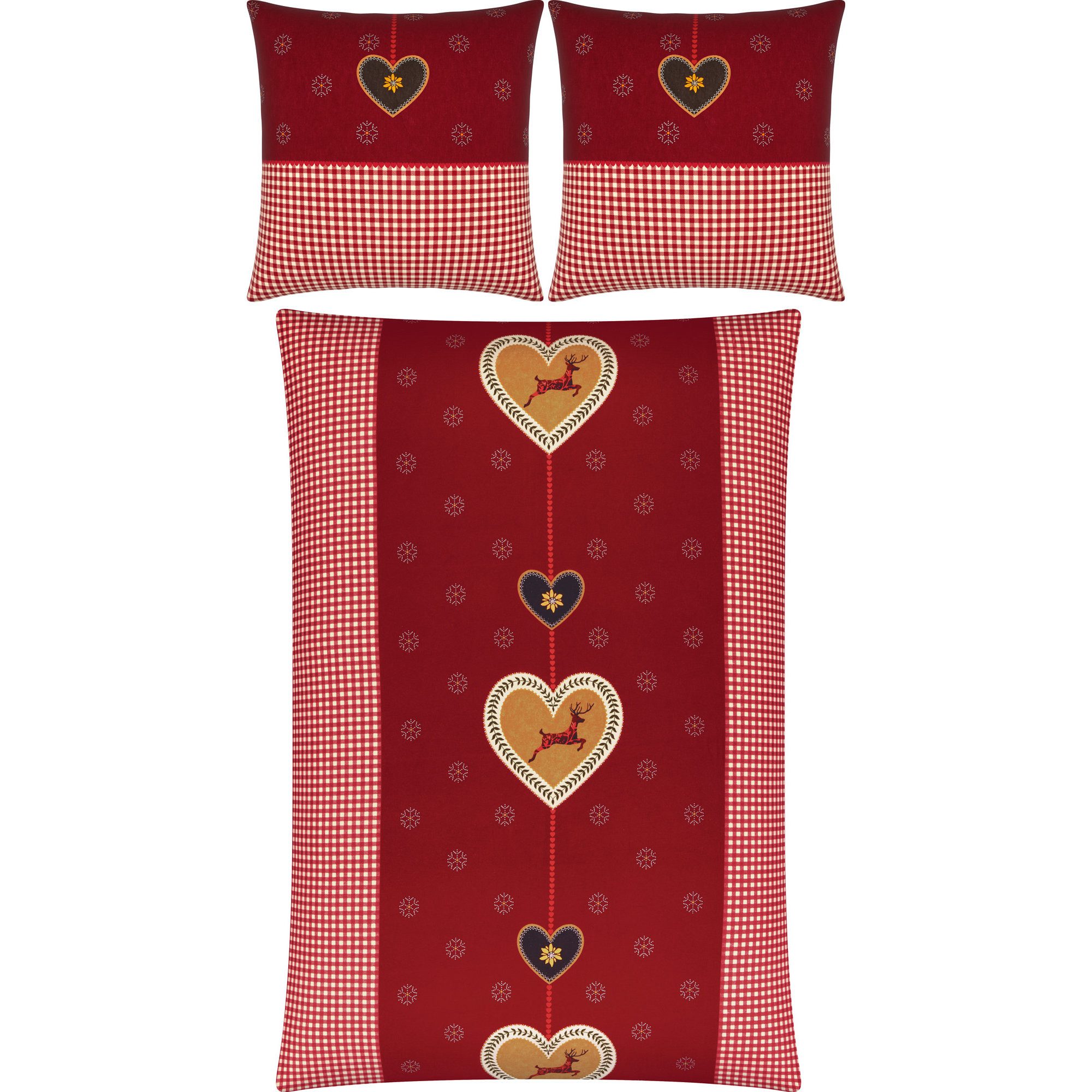 Kaeppel Bettwäsche Bettwäsche, Biber, Karo günstig online kaufen