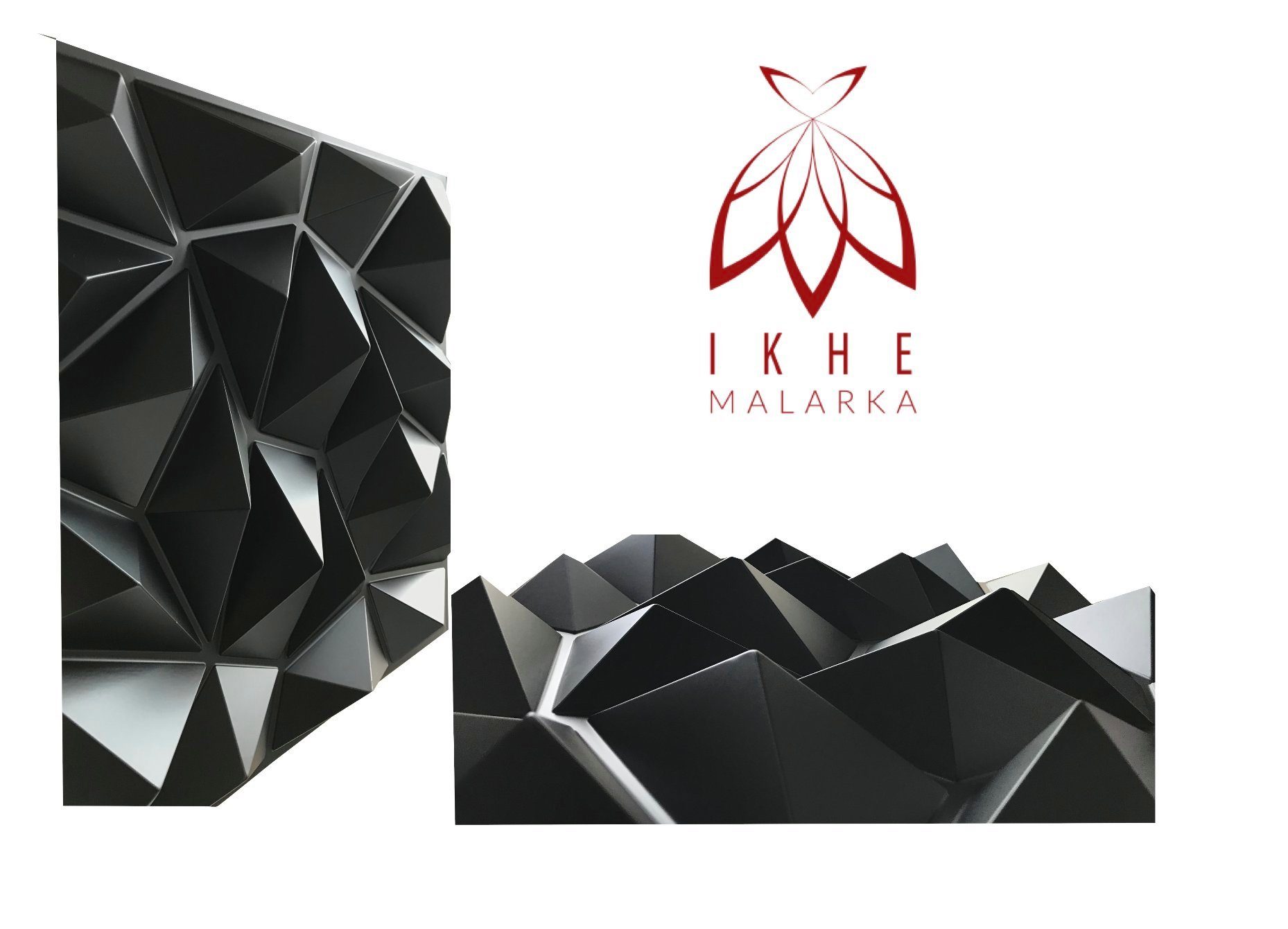 IKHEMalarka 3D Wandpaneel 3D Paneele PVC Kunststoffpaneele, BxL: 50,00x50,00 cm, 0,25 qm, (1 Stück, 3D Wandpaneele Deckenpaneele) hochwertige & harte PVC 3D Pla – Bild 4 von 5