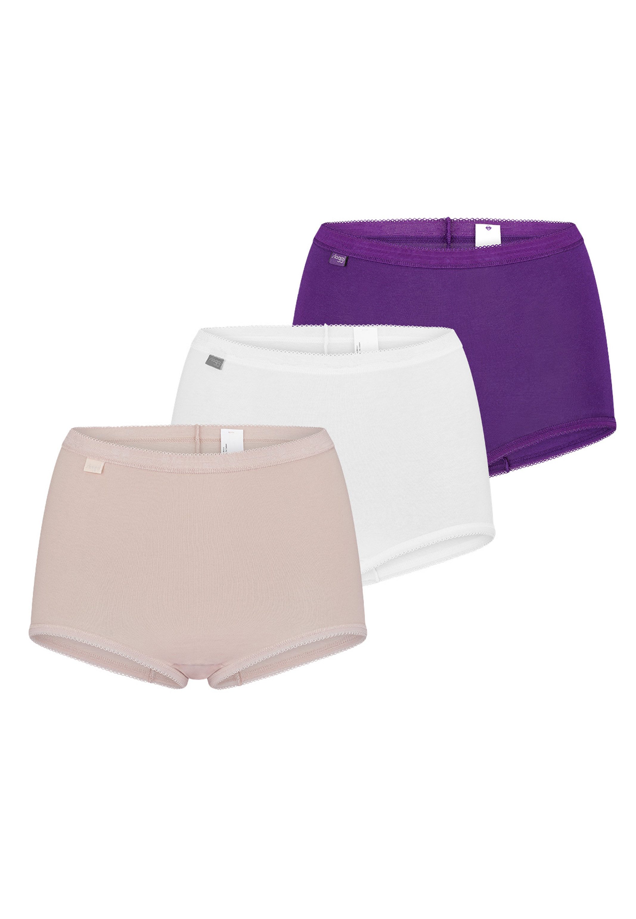 sloggi Maxislip 3er Pack Basic+ (Spar-Set, 3-St) Maxi Slip - Baumwolle - Atmungsaktiv