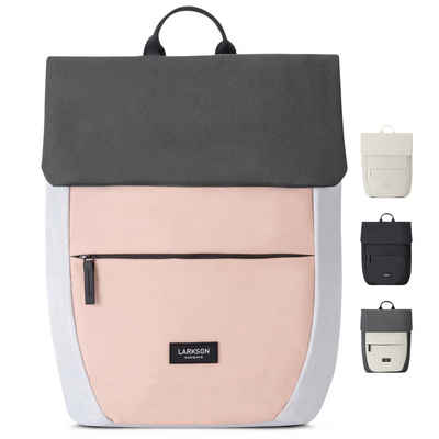 LARKSON Cityrucksack Ronja Laptop Rucksack Damen Herren Klein Elegant, Magnetverschluss, Laptopfach, Wasserabweisend