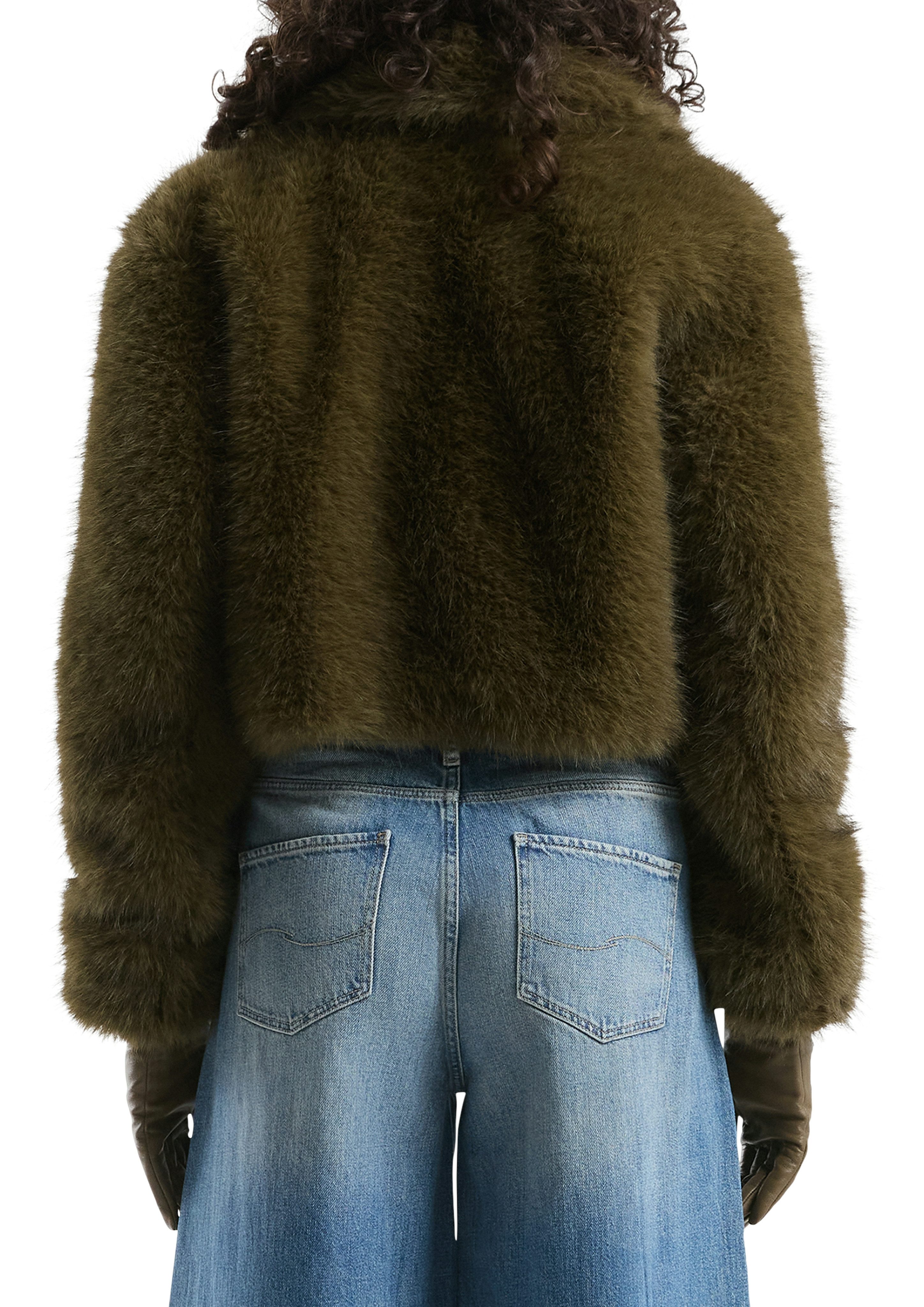 QS Jackenblazer in Felloptik günstig online kaufen