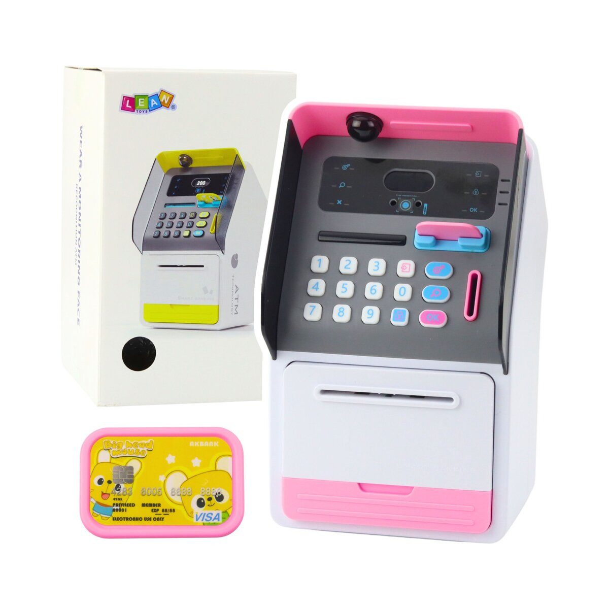 Wisam Spielzeug-Auto Geldautomaten-Safe, Sparschwein, PIN-Code