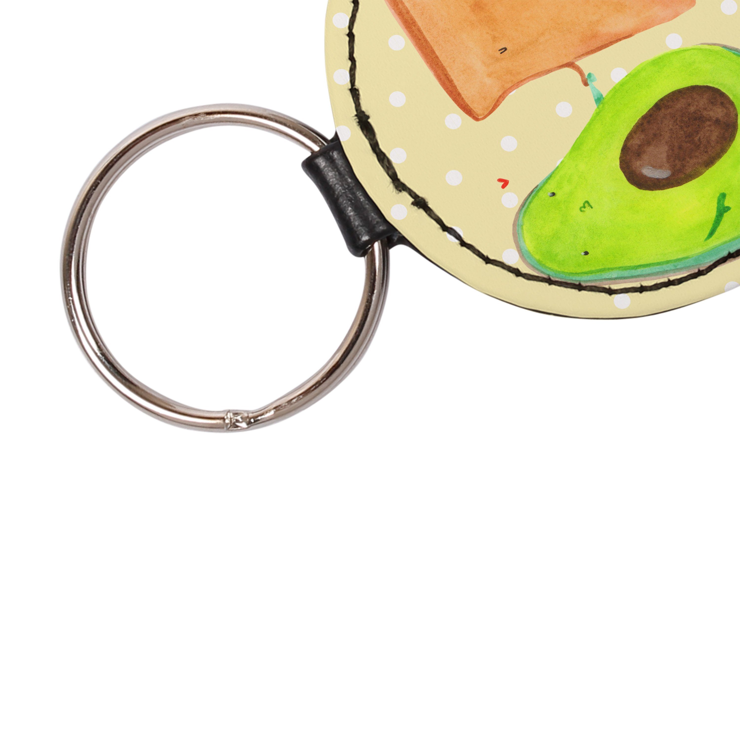 Mr. & Mrs. Toast Verlob Panda - - Gelb Pastell Vegan, Avocado + Schlüsselanhänger Geschenk, (1-tlg) Schutzengel