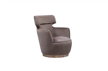 JVmoebel Sessel Moderne Sessel Stoff Sitzer Einsitzer Grau Clubsessel Ohrensessel (1-St., Sessel), Made in Europa