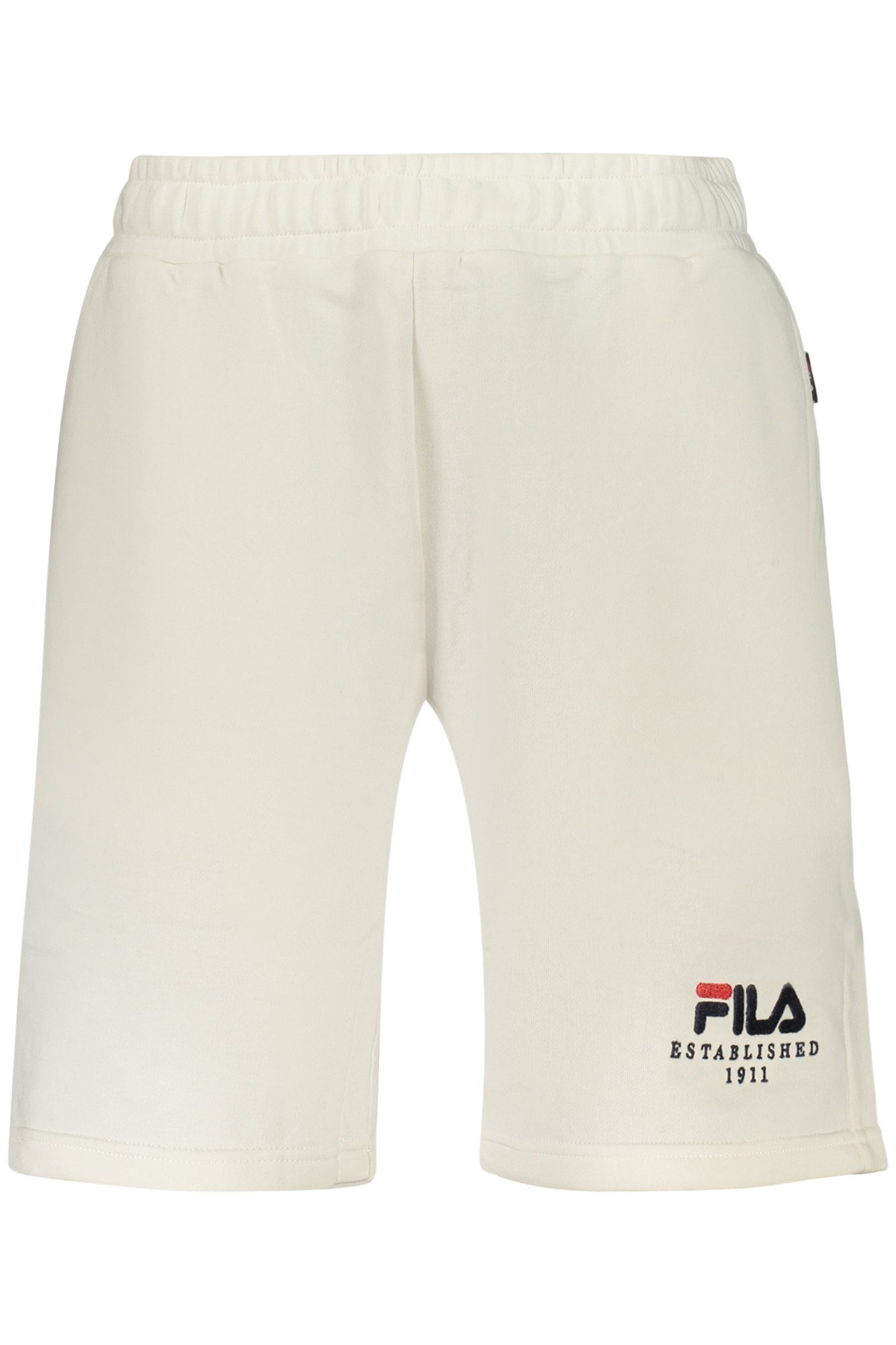 Fila 5-Pocket-Hose Kurze Herren-Jogginghose Weiß: Sportliche Regular Fit Shorts aus Bio-