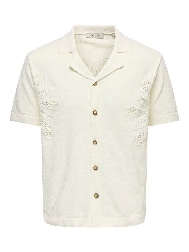 ONLY & SONS Strickjacke ONSJAM LIFE REG SS SHIRT KNIT