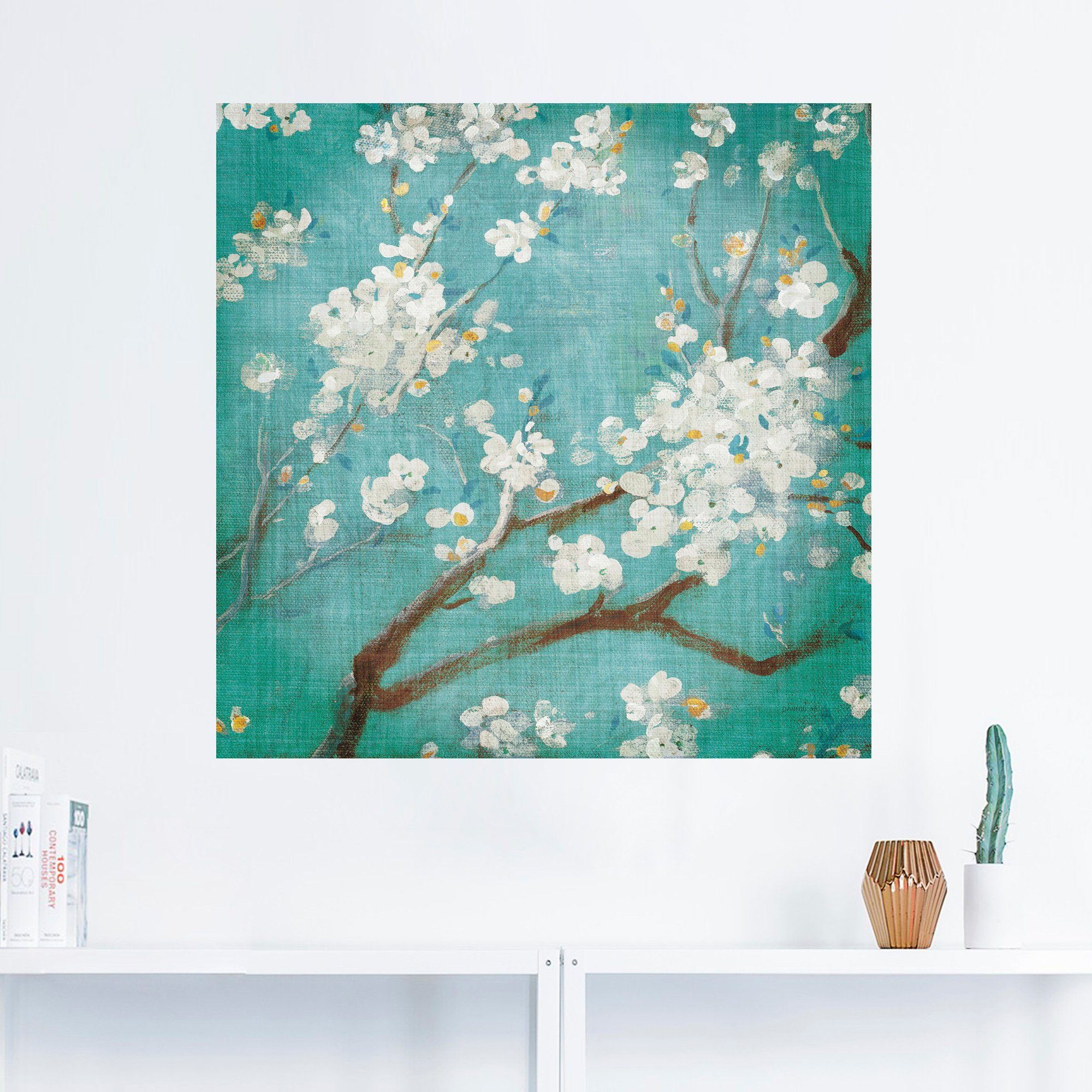 I, als Wandbild Leinwandbild, Poster Größen St), in Weiße oder (1 versch. Kirschblüten Blumen Wandaufkleber Artland