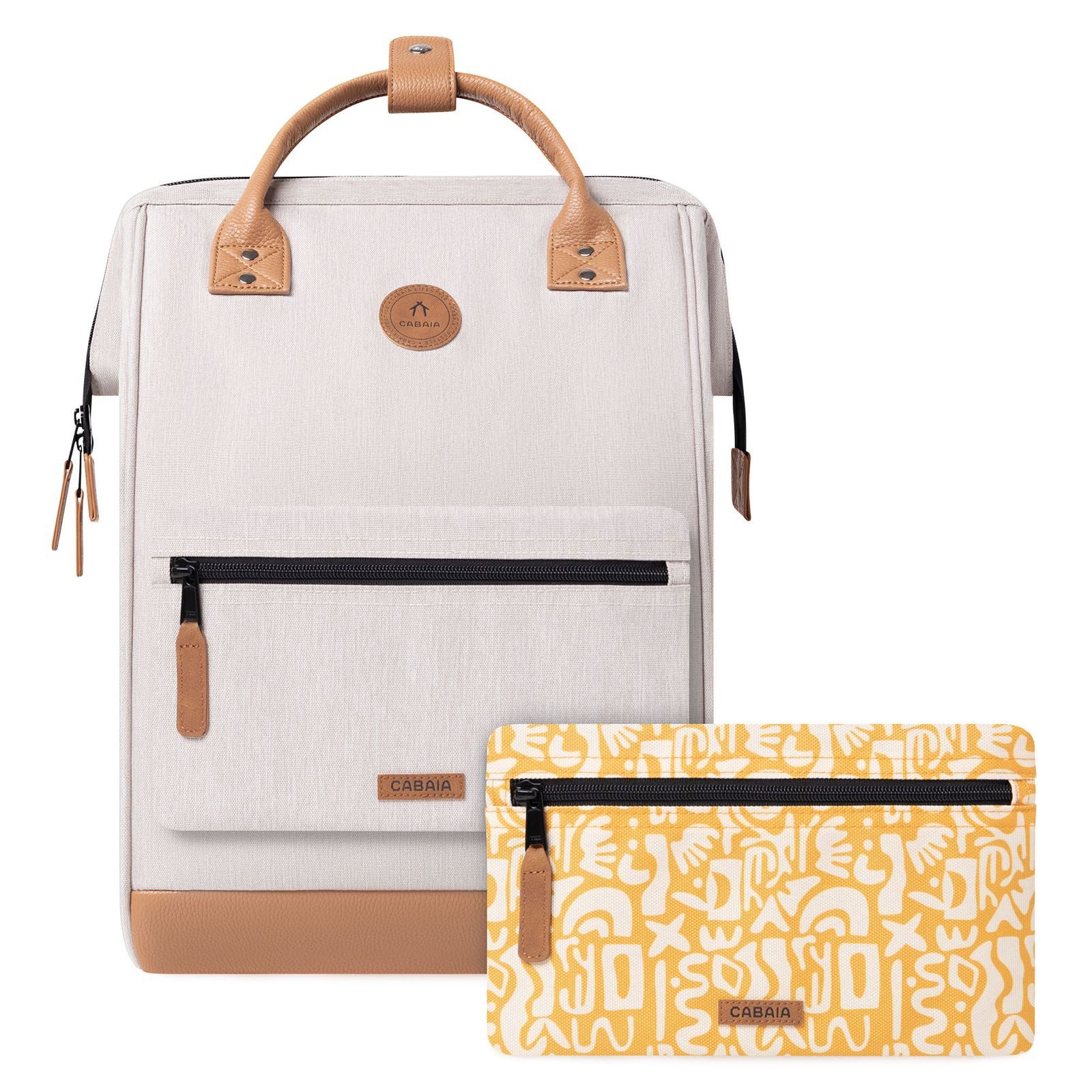 CABAIA Rucksack Melanged Backpack (Set, 3-tlg) günstig online kaufen